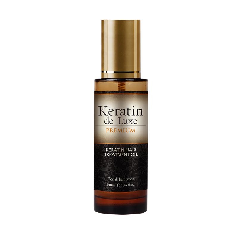 Keratin de Luxe Premium Hranljivo ulje za kosu 100ml, Zlatna