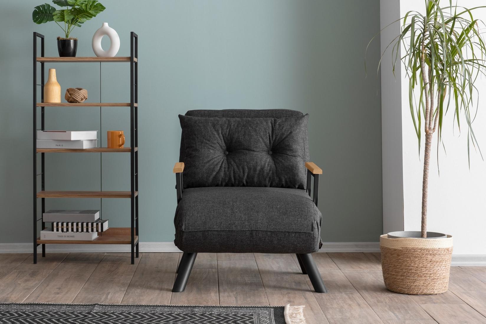Atelier del Sofa Fotelja Sando 175x60​cm Tamnosiva