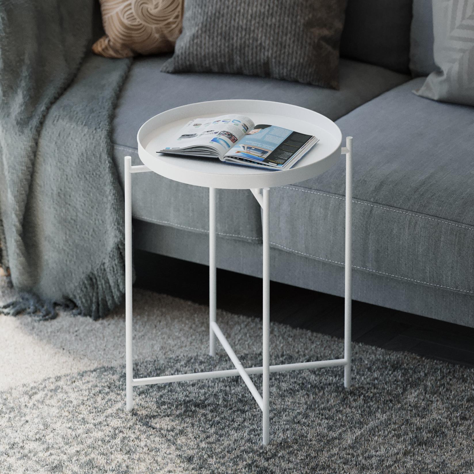 Hanah Home Klub sto 46x56x46cm Bijeli