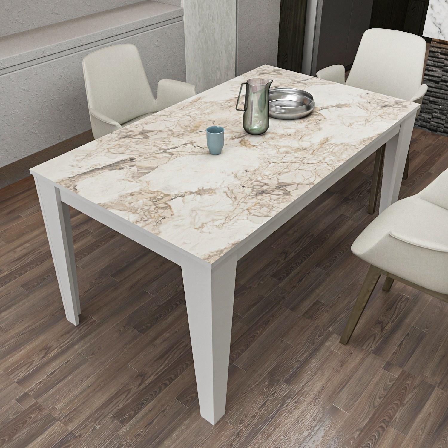Hanah Home Trpezarijski sto Bud 145x75x85cm Bijeli