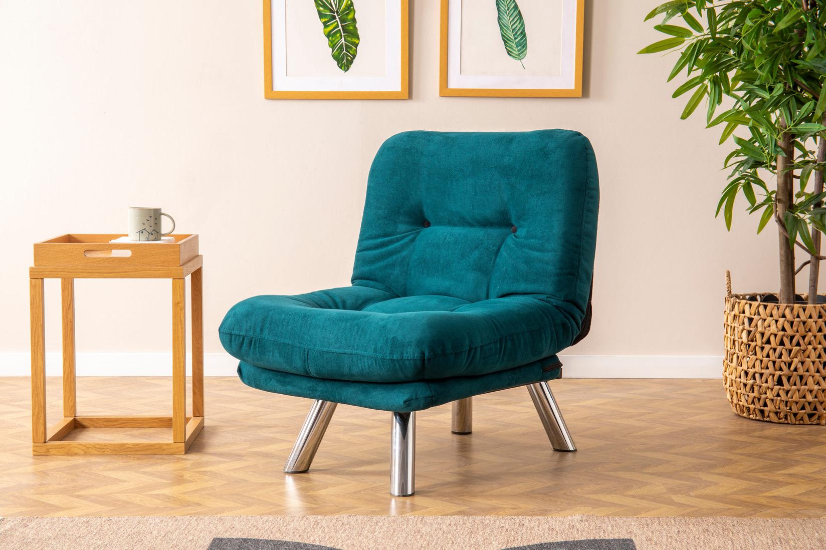 Atelier del Sofa Fotelja Misa 110x70cm Petrolej