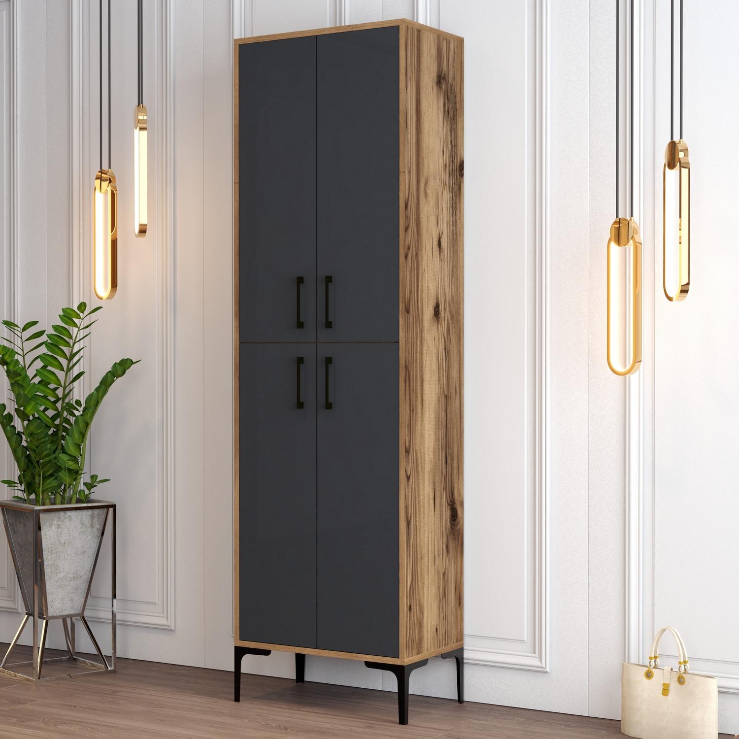 Hanah home Cipelarnik 60​x200x35cm Orah