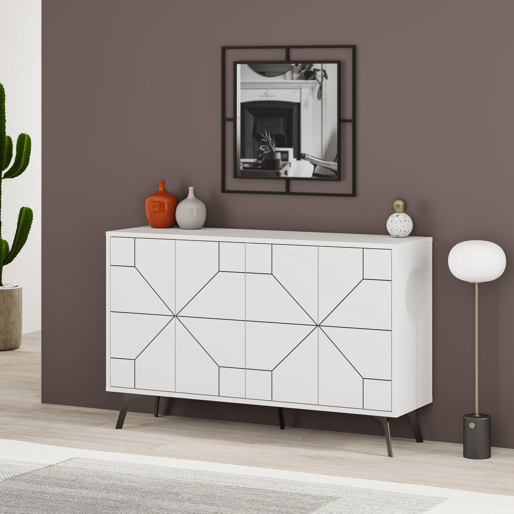 Hanah Home komoda Dune 123x62.4x35cm bijela