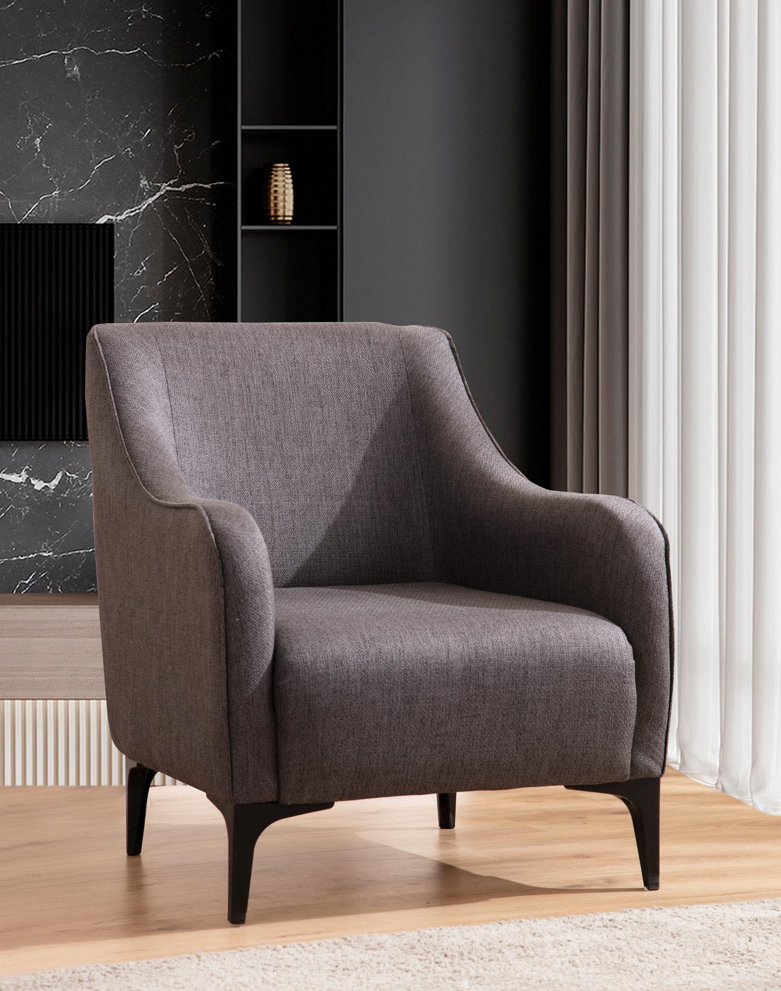Atelier del Sofa Fotelja Belissimo 94x87x77cm Tamnosiva