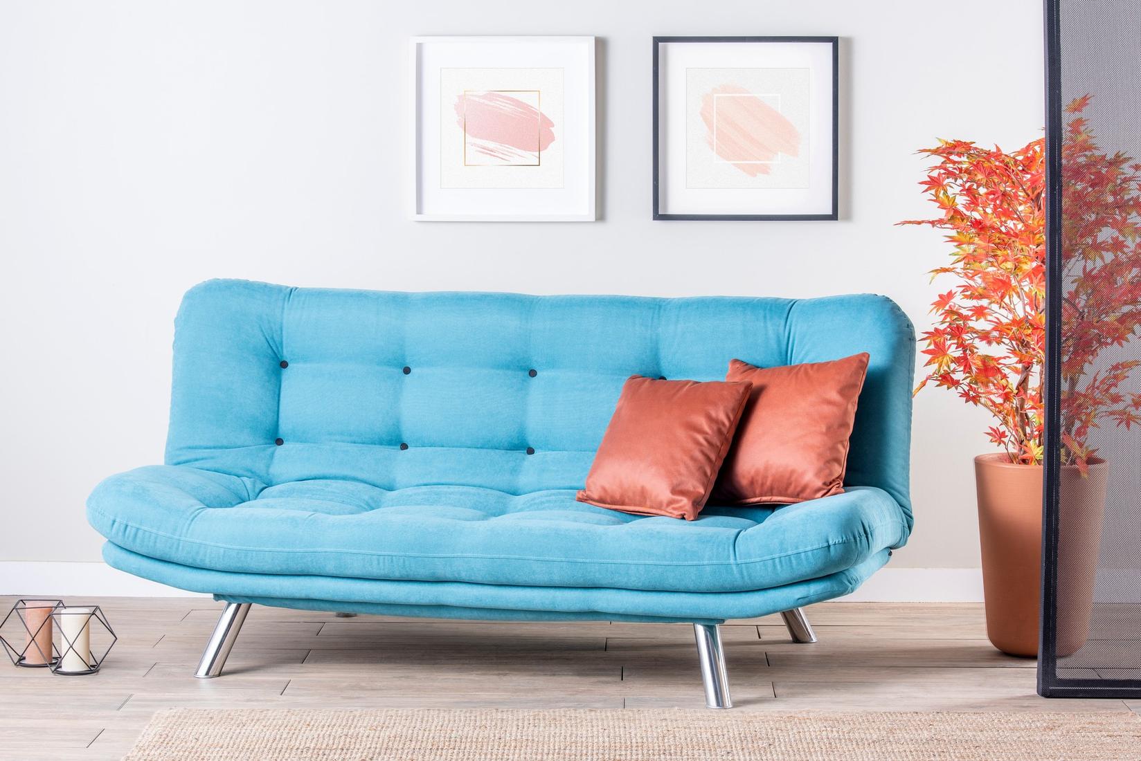 Atelier del Sofa Trosed na razvlačenje Misa 200x95x105cm Tirkizni