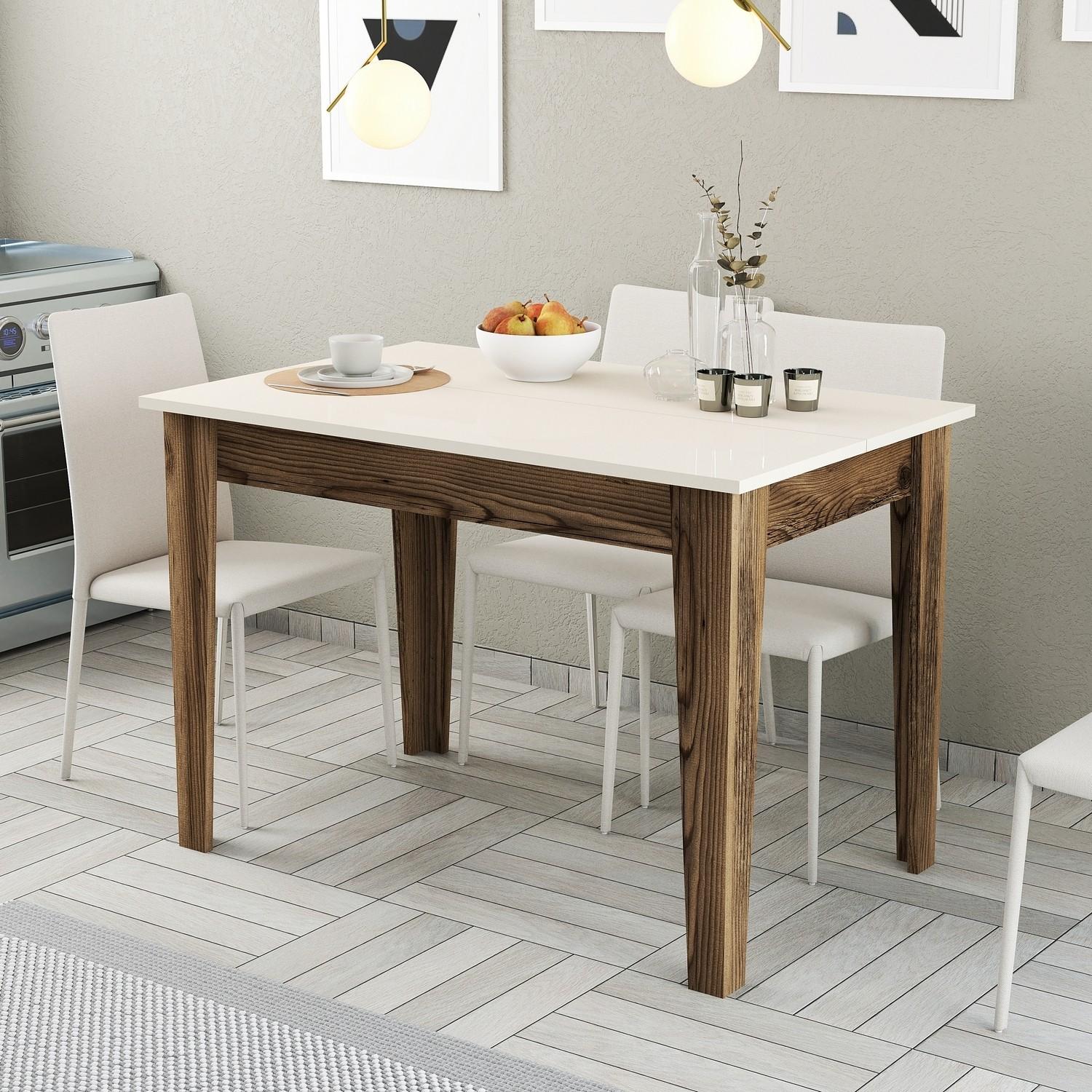 Hanah Home Trpezarijski sto Kiev 508 110x75x72cm Orah