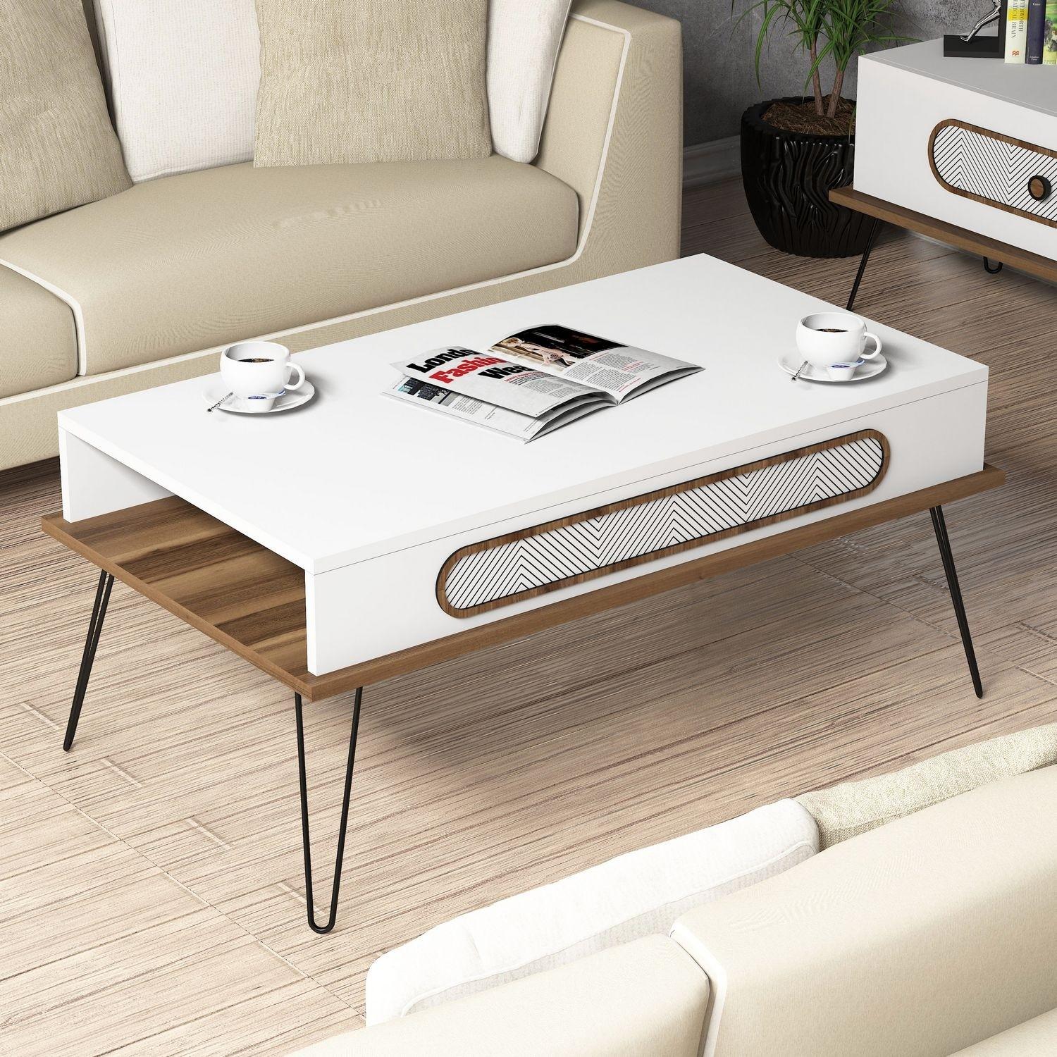 Hanah Home Klub sto Ekol 105x45,8x56cm Bijeli