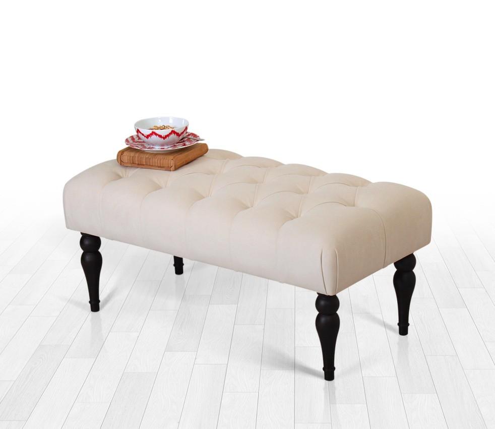 Atelier del Sofa Trpezarijska klupa Missus 92x43x48cm Krem