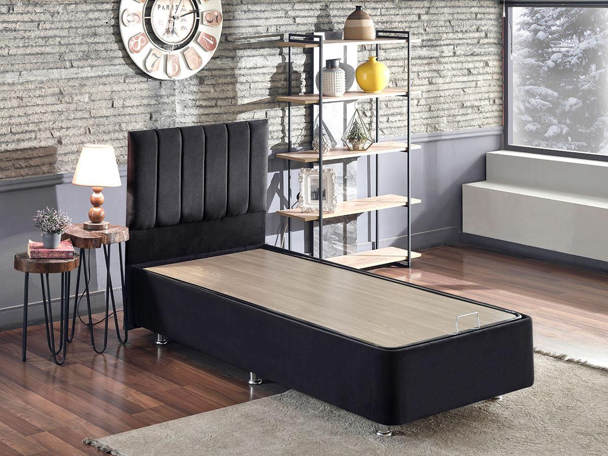 Hanah home Krevet Ela 120x38x200cm Crni