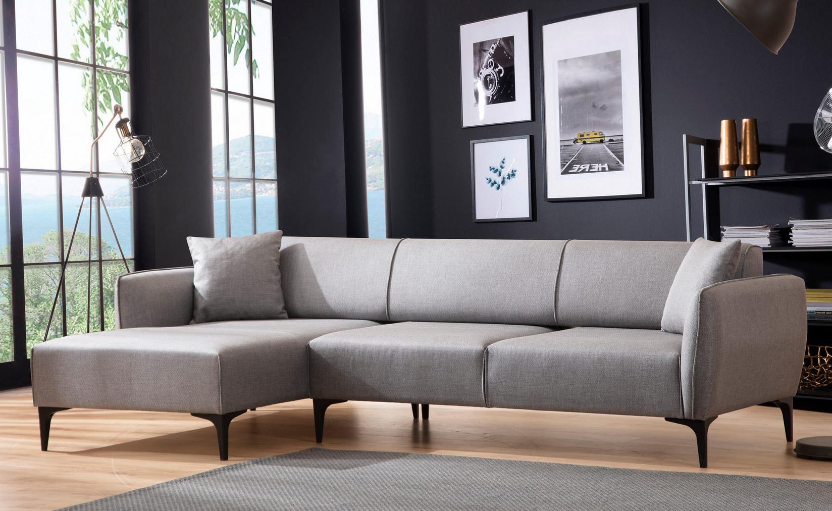 Atelier del Sofa Ugaona garnitura Belissimo 95x67x140cm Siva