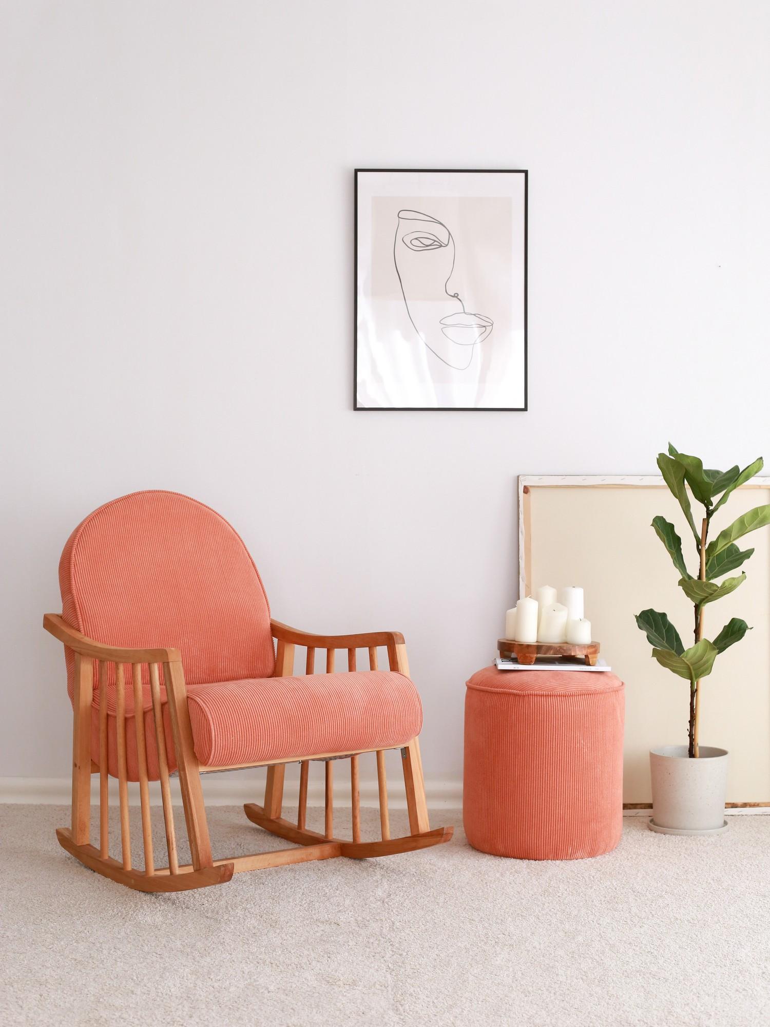 Atelier del Sofa Fotelja Klea 68x93x80cm Koral