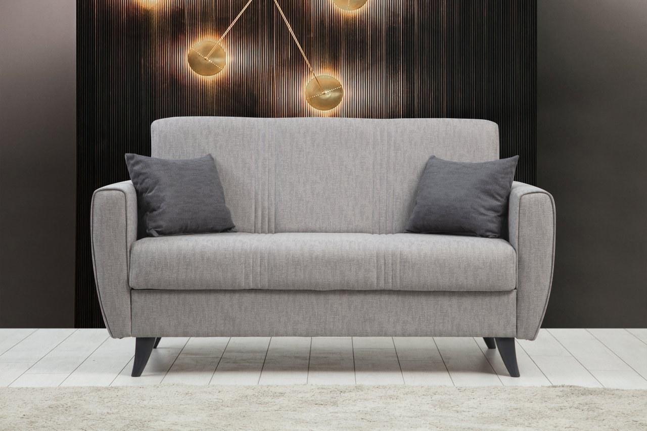 Atelier del Sofa Dvosed na razvlačenje Zaden 153x86x77cm Svetlosivi