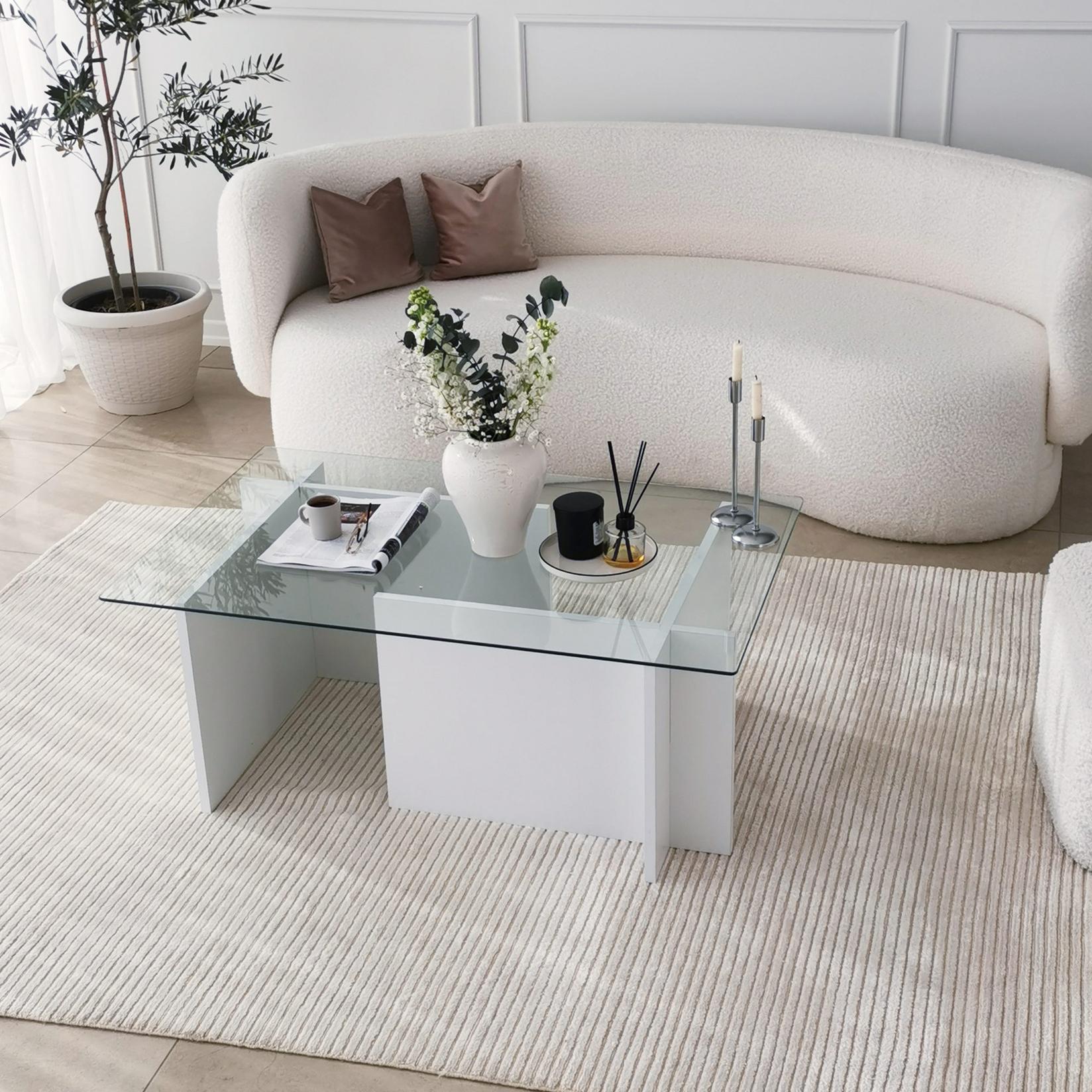 Hanah Home Klub sto Escape 105x40x65cm Bijeli