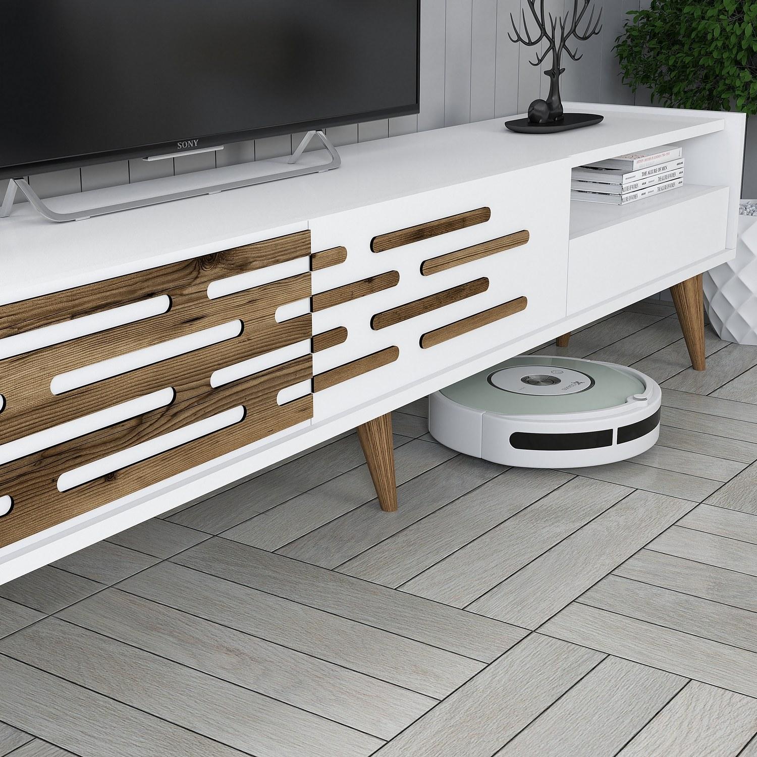Hanah Home Set TV Komoda i klub sto Bijeli