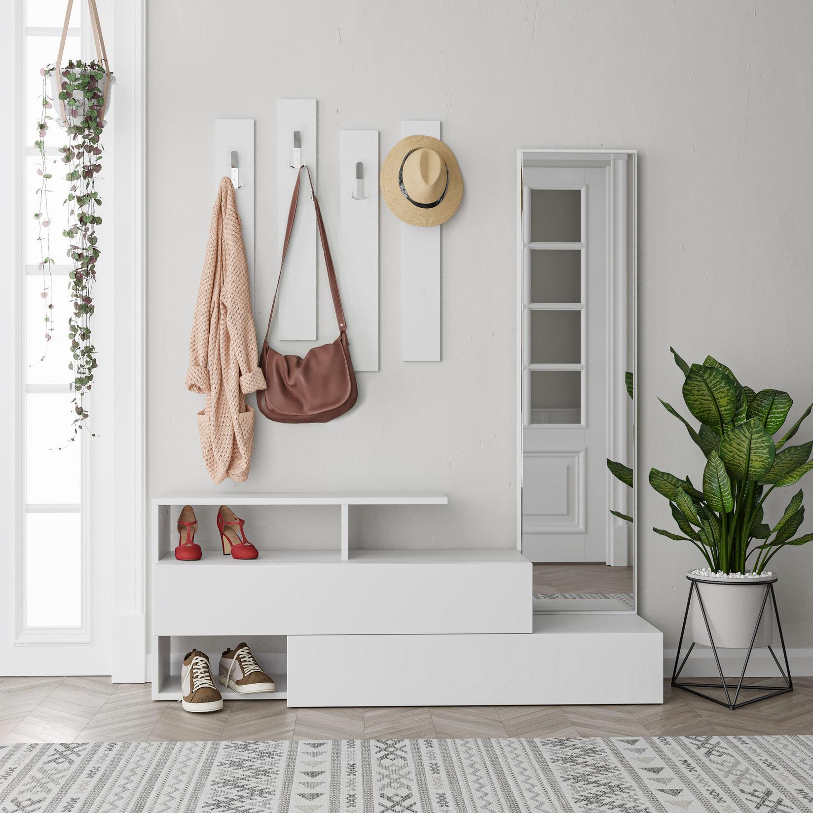 Hanah Home Cipelarnik 137x54,5x35cm Bijeli