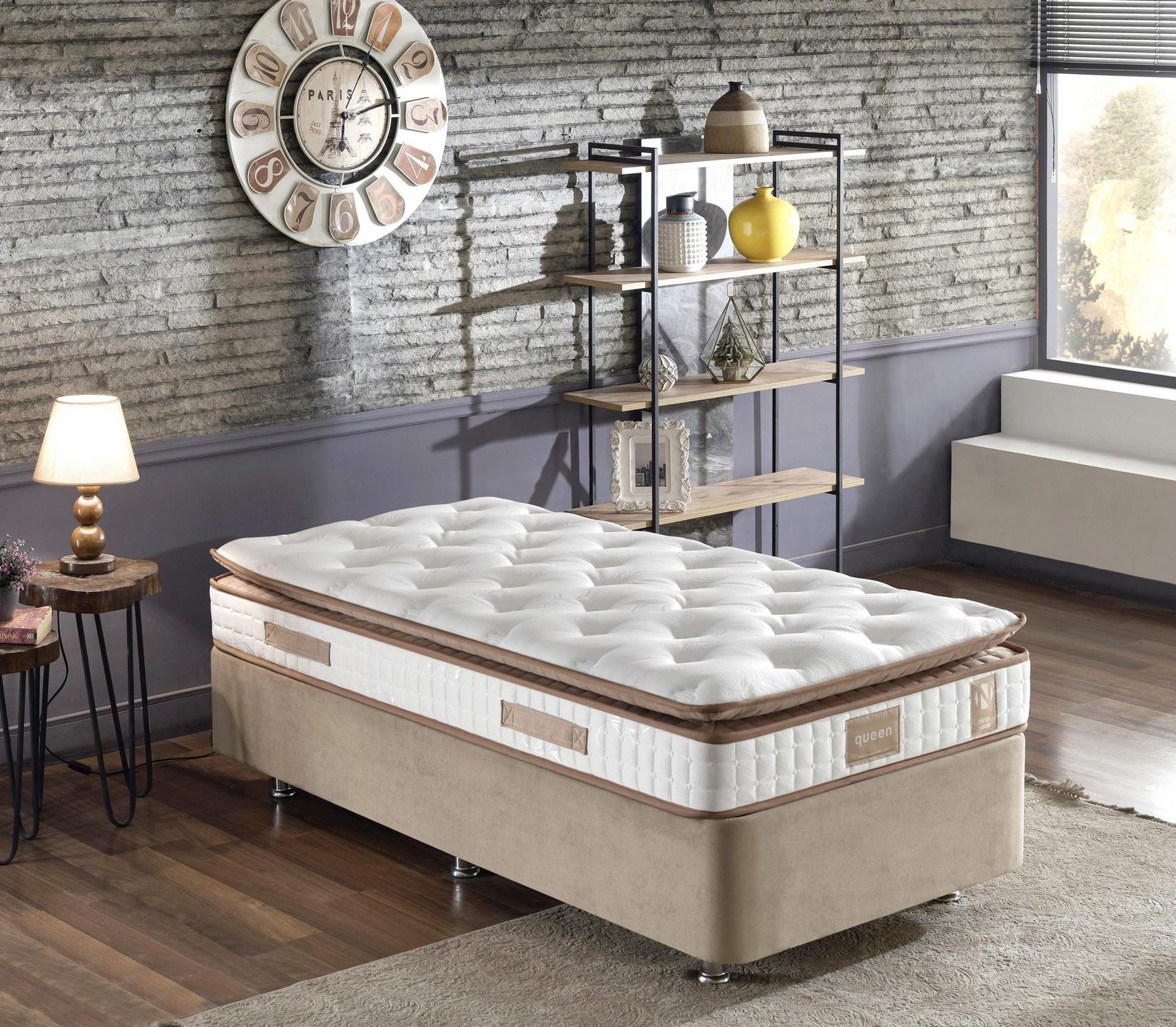 Hanah Home Dušek 120x25x200cm Bijelo-Braon
