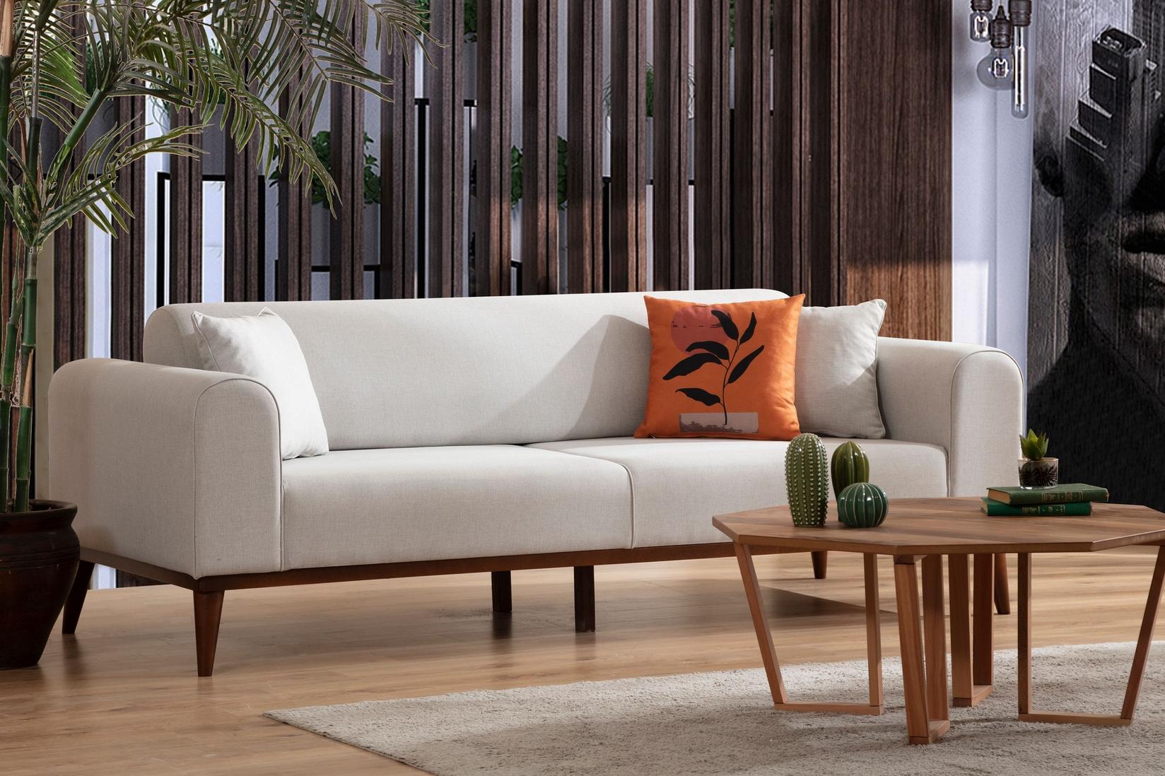 Atelier del Sofa Trosed na razvlačenje Cofi 90x80x222cm Krem