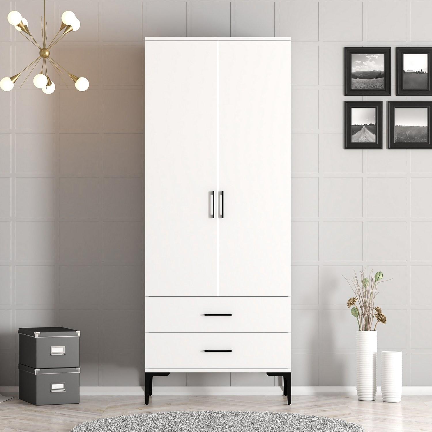Hanah home Ormar Kumsal T 80x47,5x201,4cm Bijeli