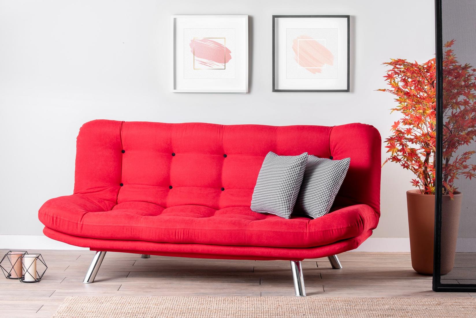 Atelier del Sofa Trosed na razvlačenje Misa 200x95x105cm Crveni