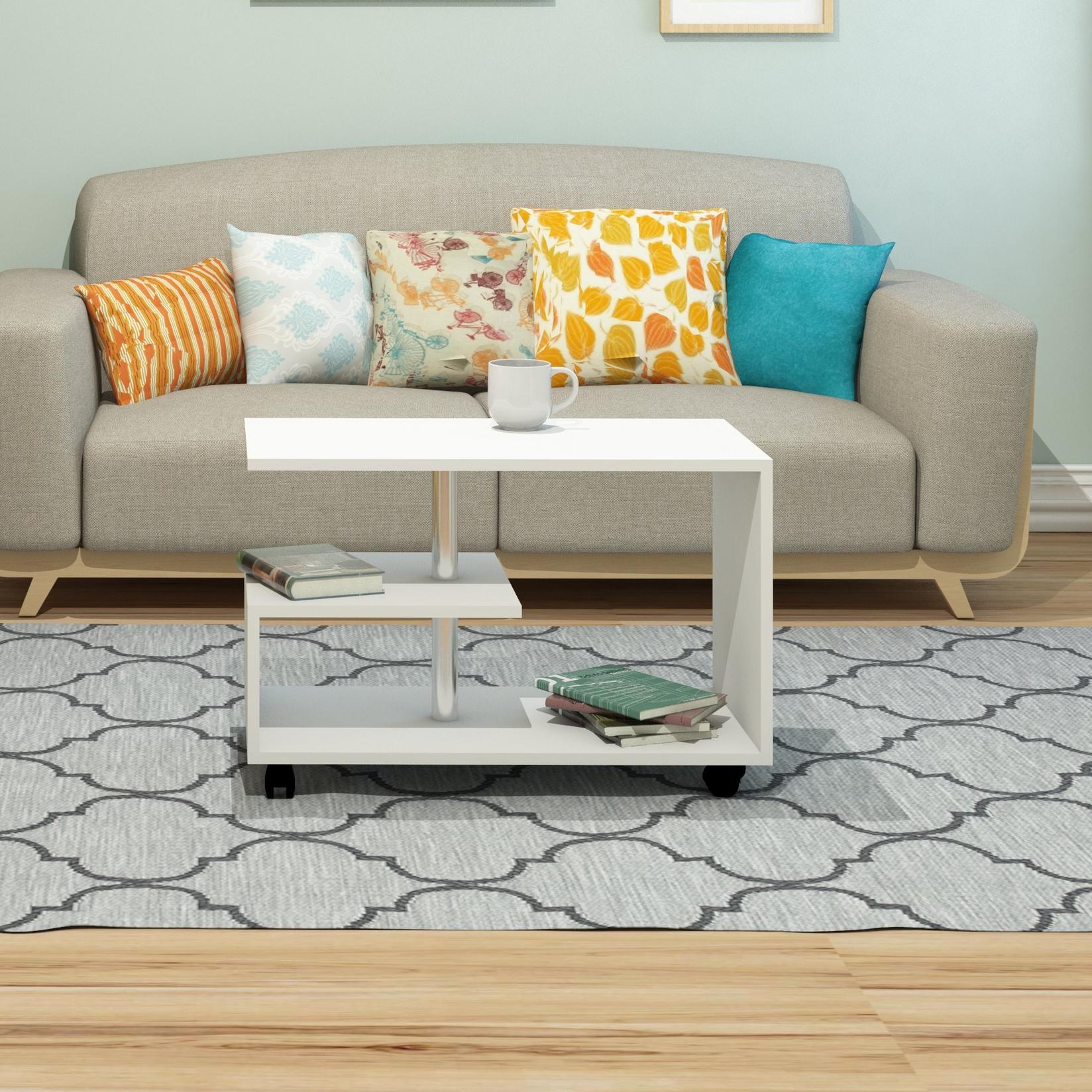 Hanah Home Klub sto Karanfil 80x52,5x40cm Bijeli