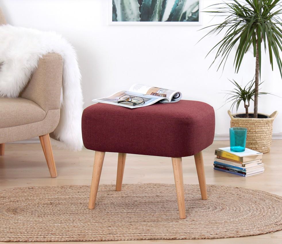 Atelier del Sofa Tabure 50x43x42cm, Bordo