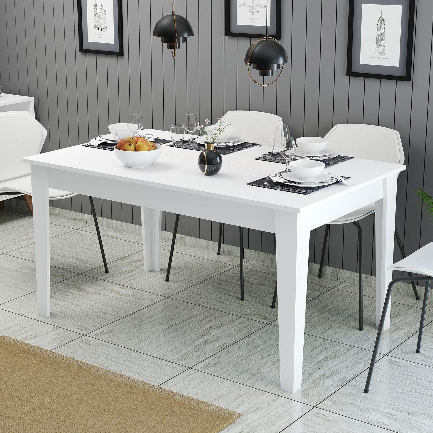 Hanah Home Trpezarijski sto Milan 519 145x75x88cm Bijeli