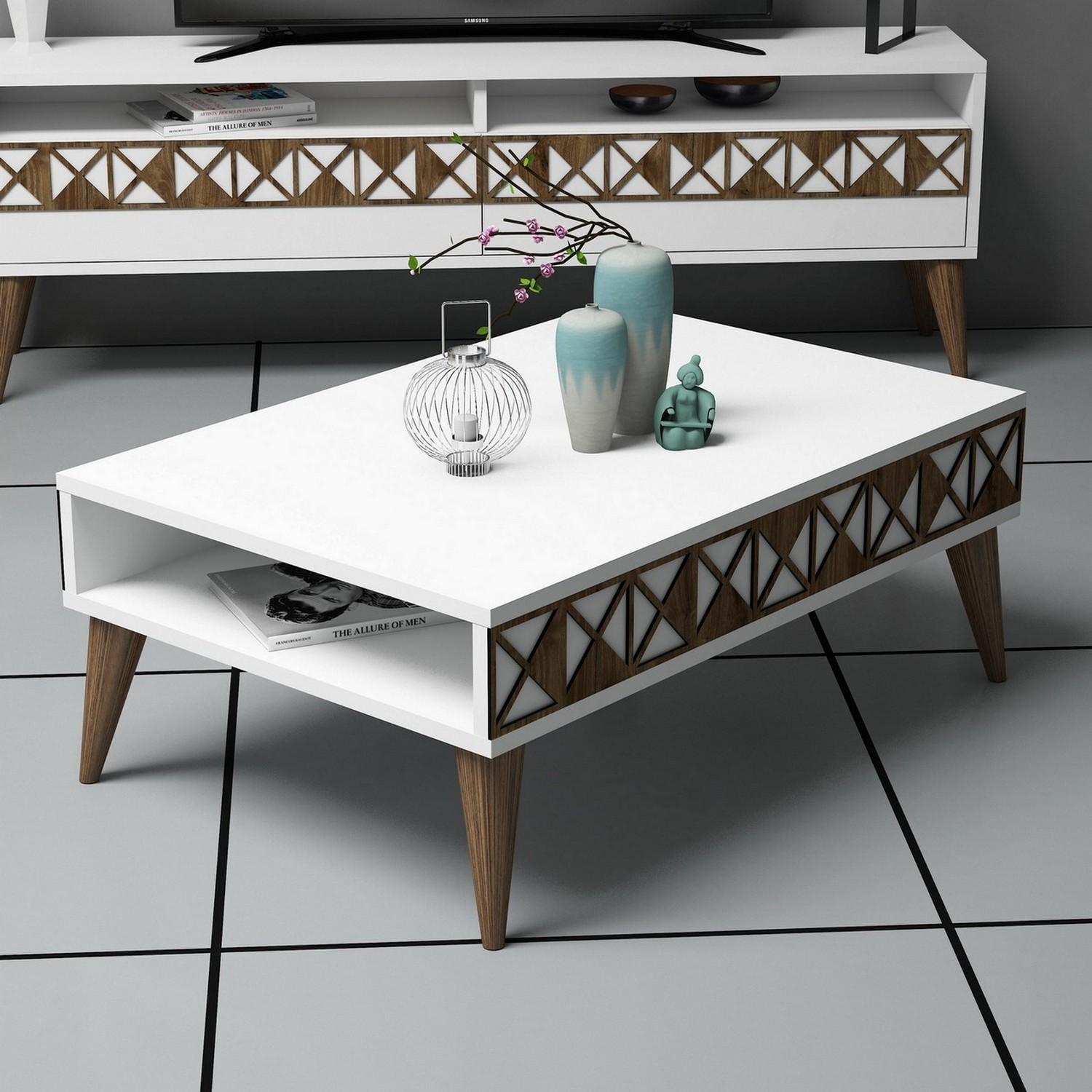 Hanah Home Klub sto Line 90x34,6x60​cm Bijeli