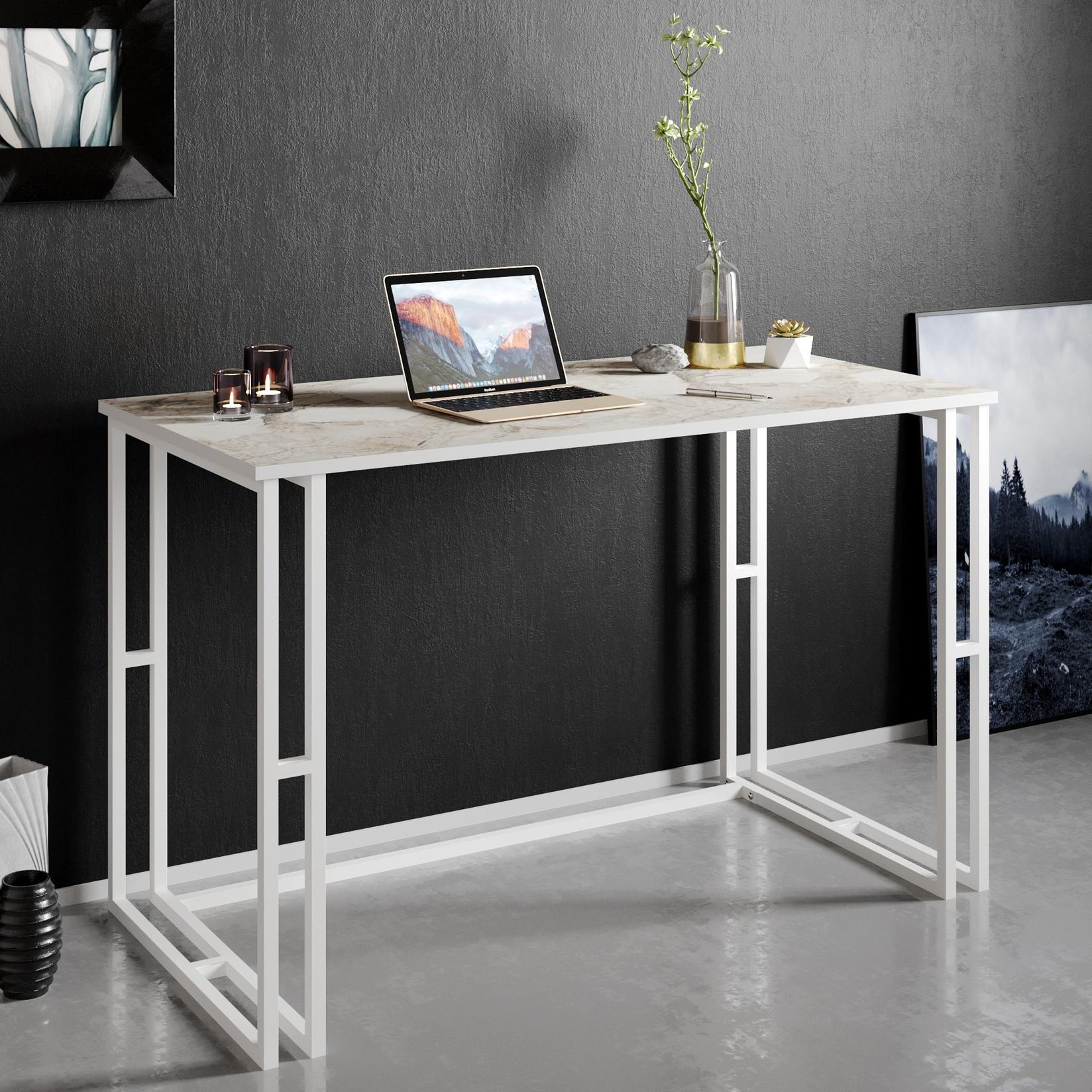 Hanah home Radni sto 120x75x60​cm Bijeli