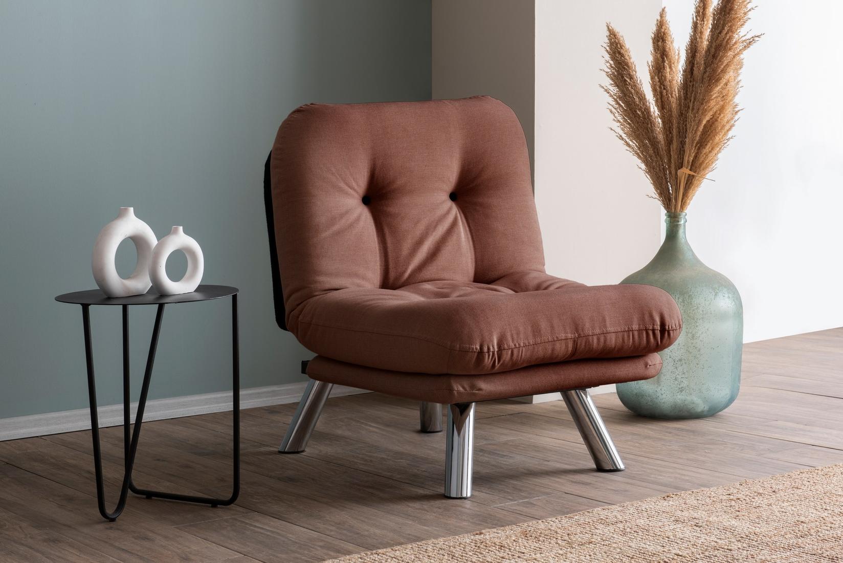Atelier del Sofa Fotelja Misa 110x70cm Svetlobraon