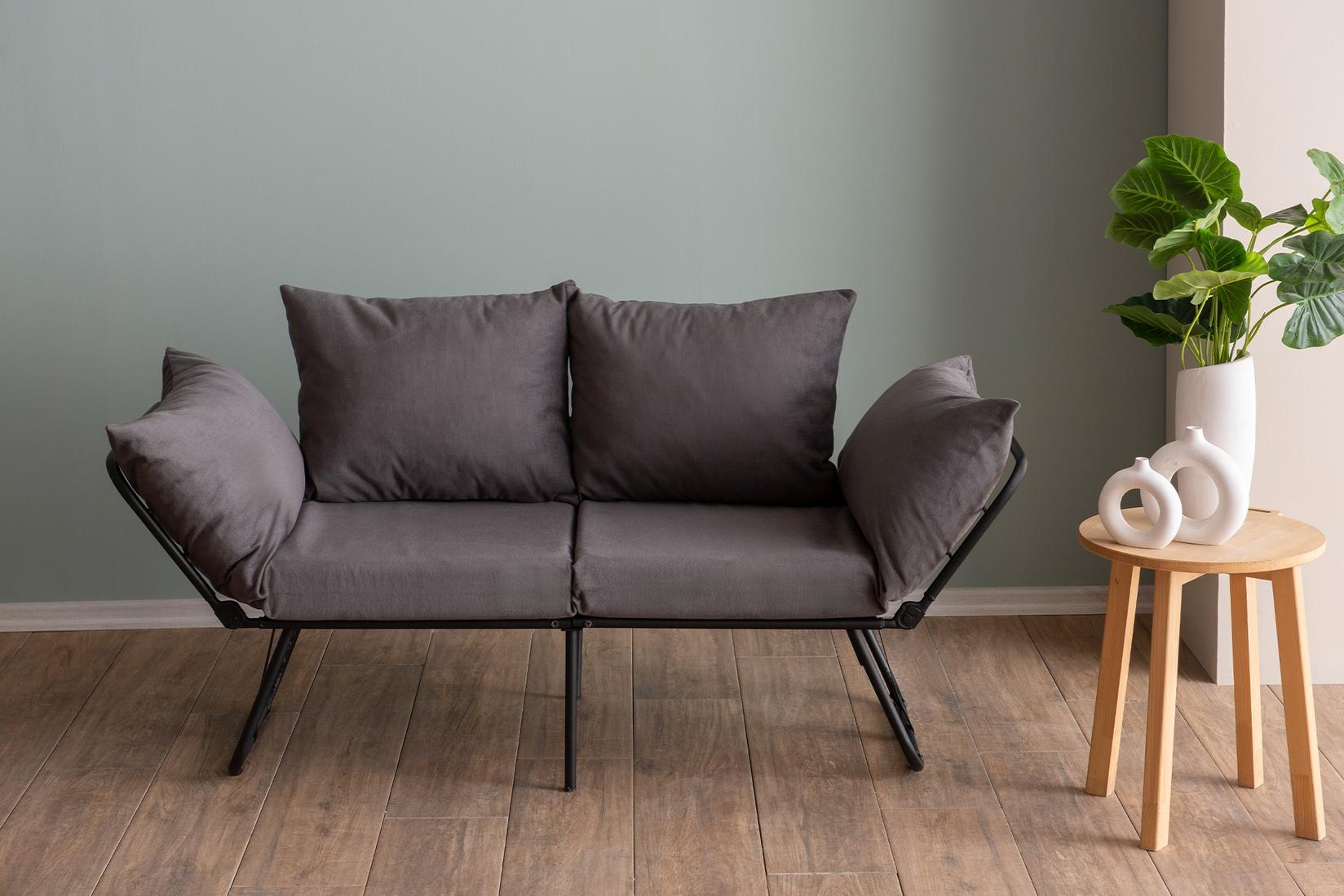 Atelier del Sofa Dvosed na razvlačenje Viper 2, Sivi