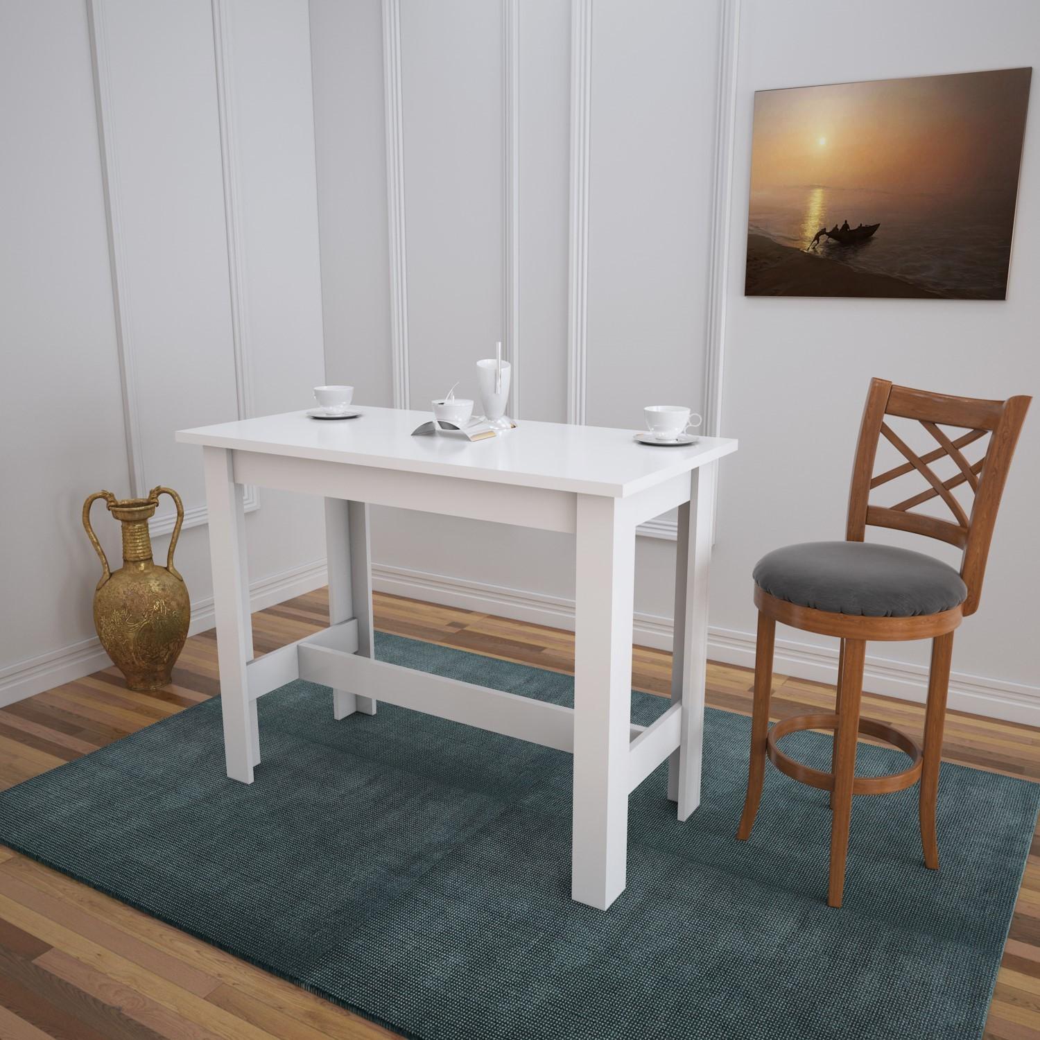 Hanah Home Trpezarijski sto Barra 120x93x60cm Bijeli