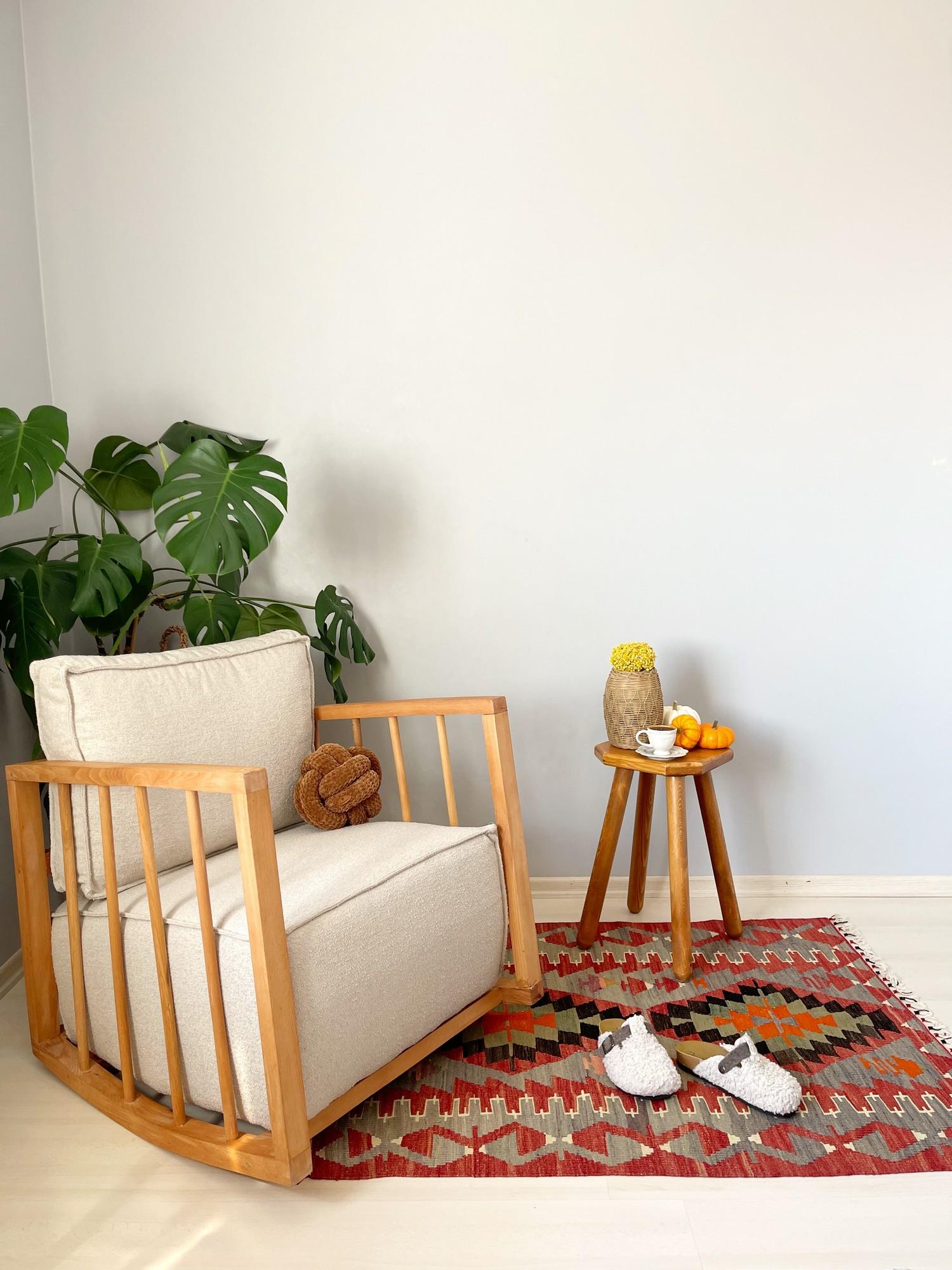 Atelier del Sofa Fotelja Sallanan Teddy 71x57x80cm Bijela