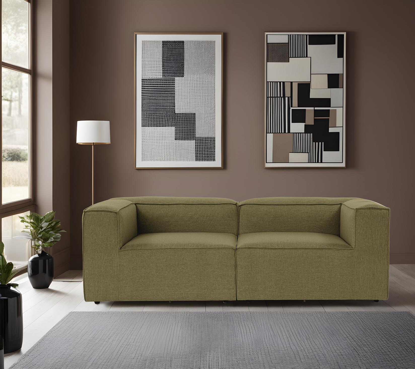 Atelier del Sofa Dvosed Fora 214x66cm Zeleni