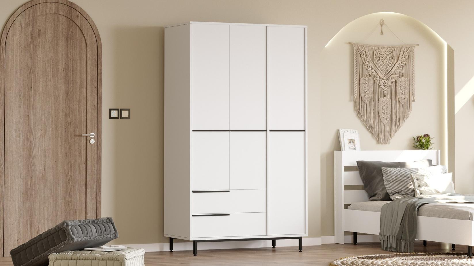 Hanah home Ormar 12,2x195,6x55cm Bijeli