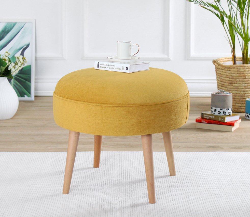 Atelier del Sofa Tabure 52x44cm, Žuto