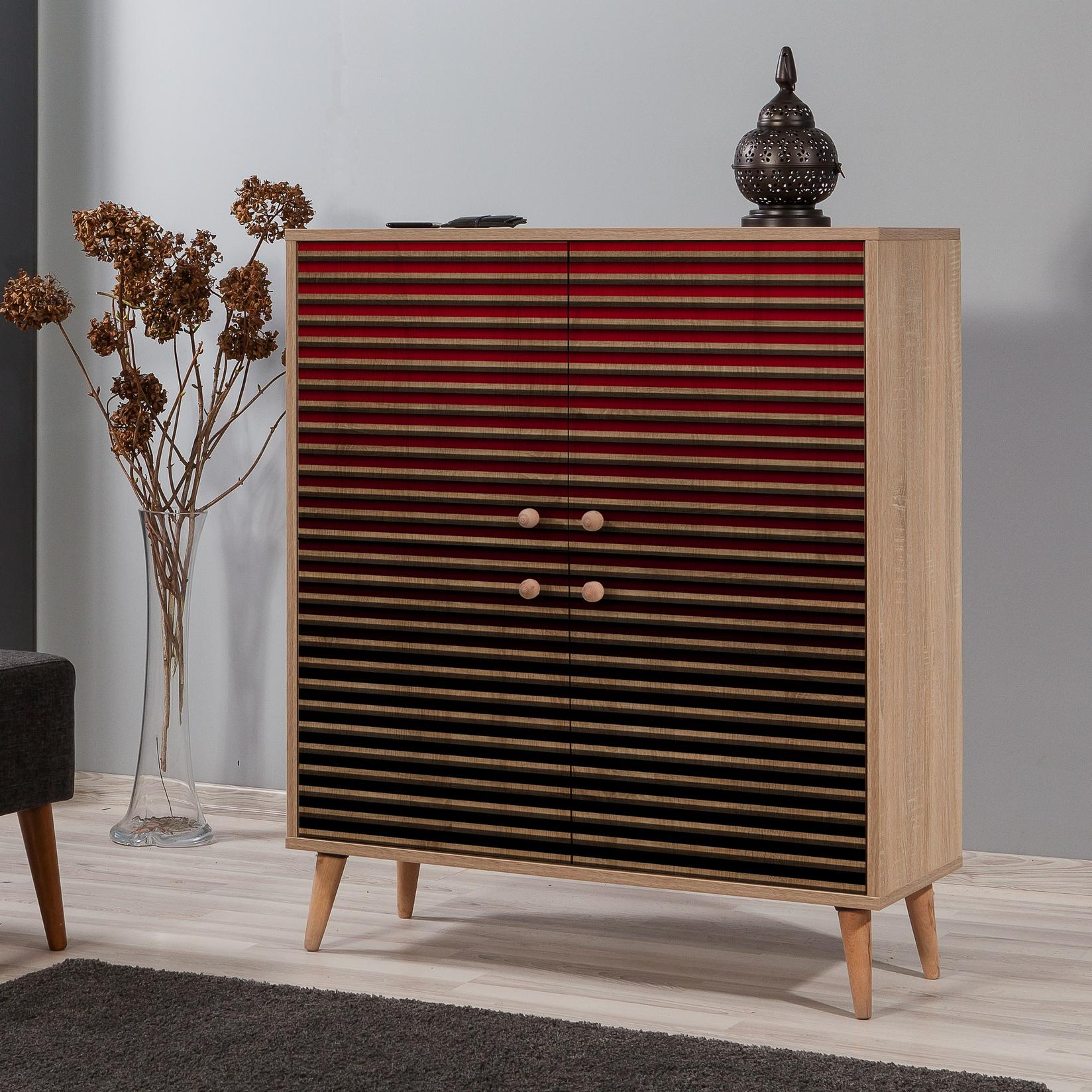 Hanah Home Komoda Multilux 95x111x36cm Hrast