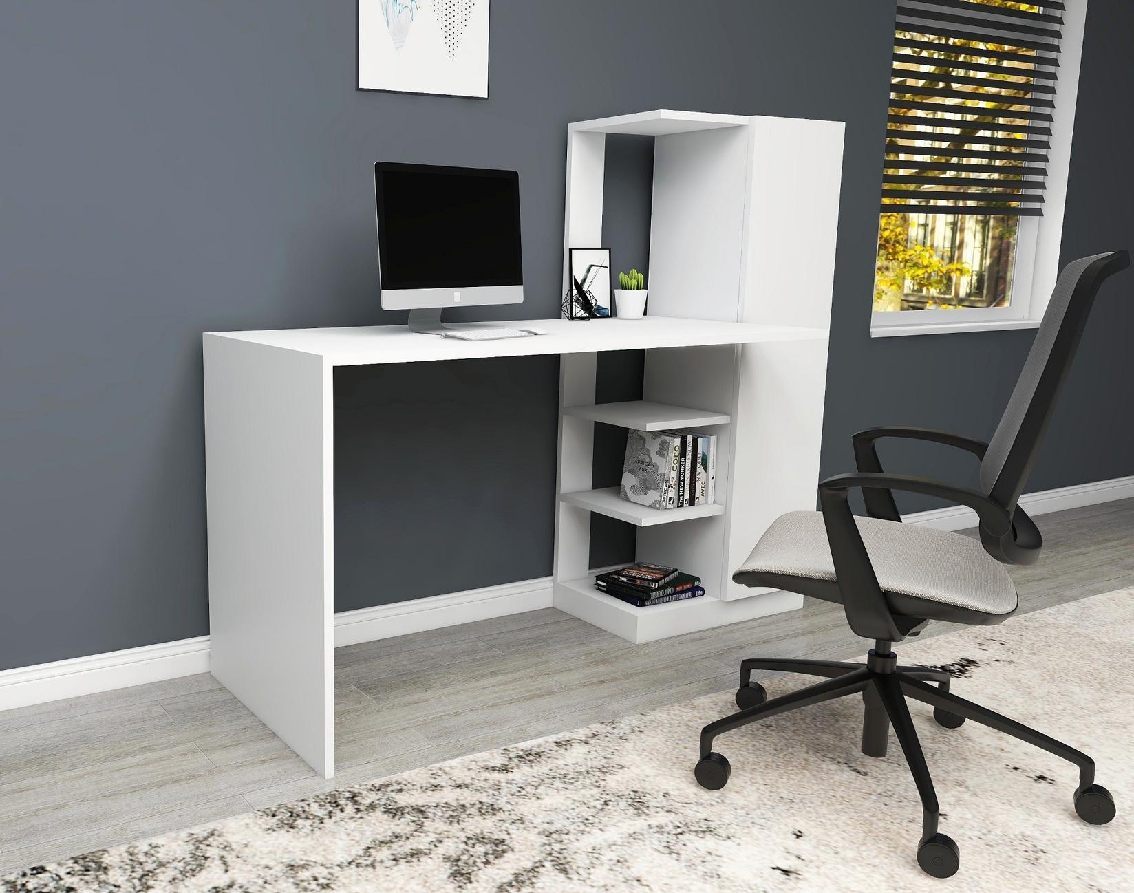 Hanah home Radni sto 120x73,8x55cm Bijeli