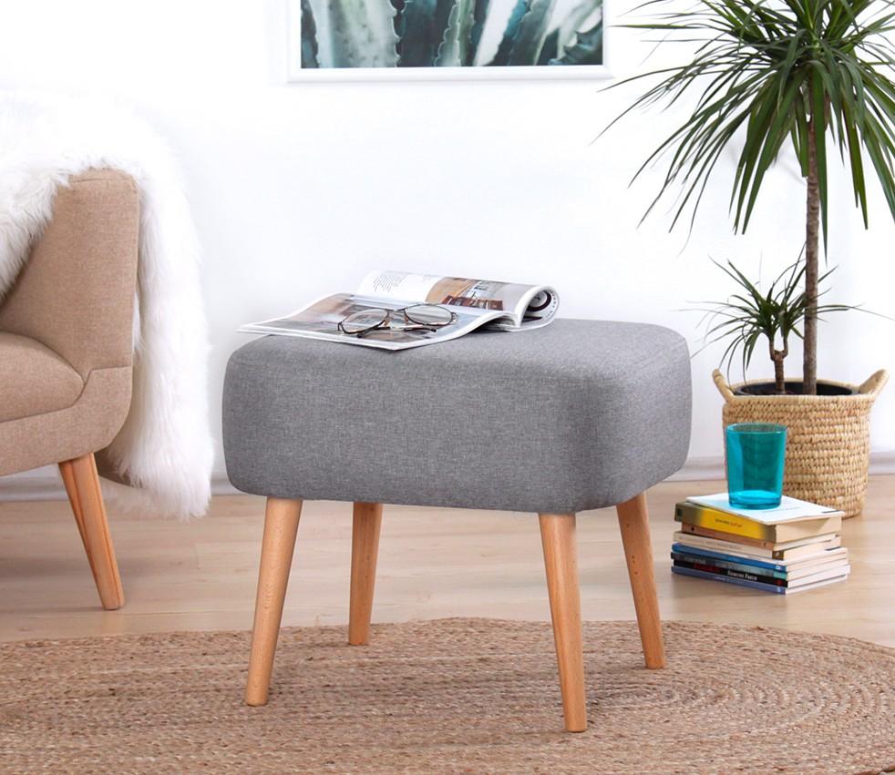 Atelier del Sofa Tabure 50x43x42cm, Sivo