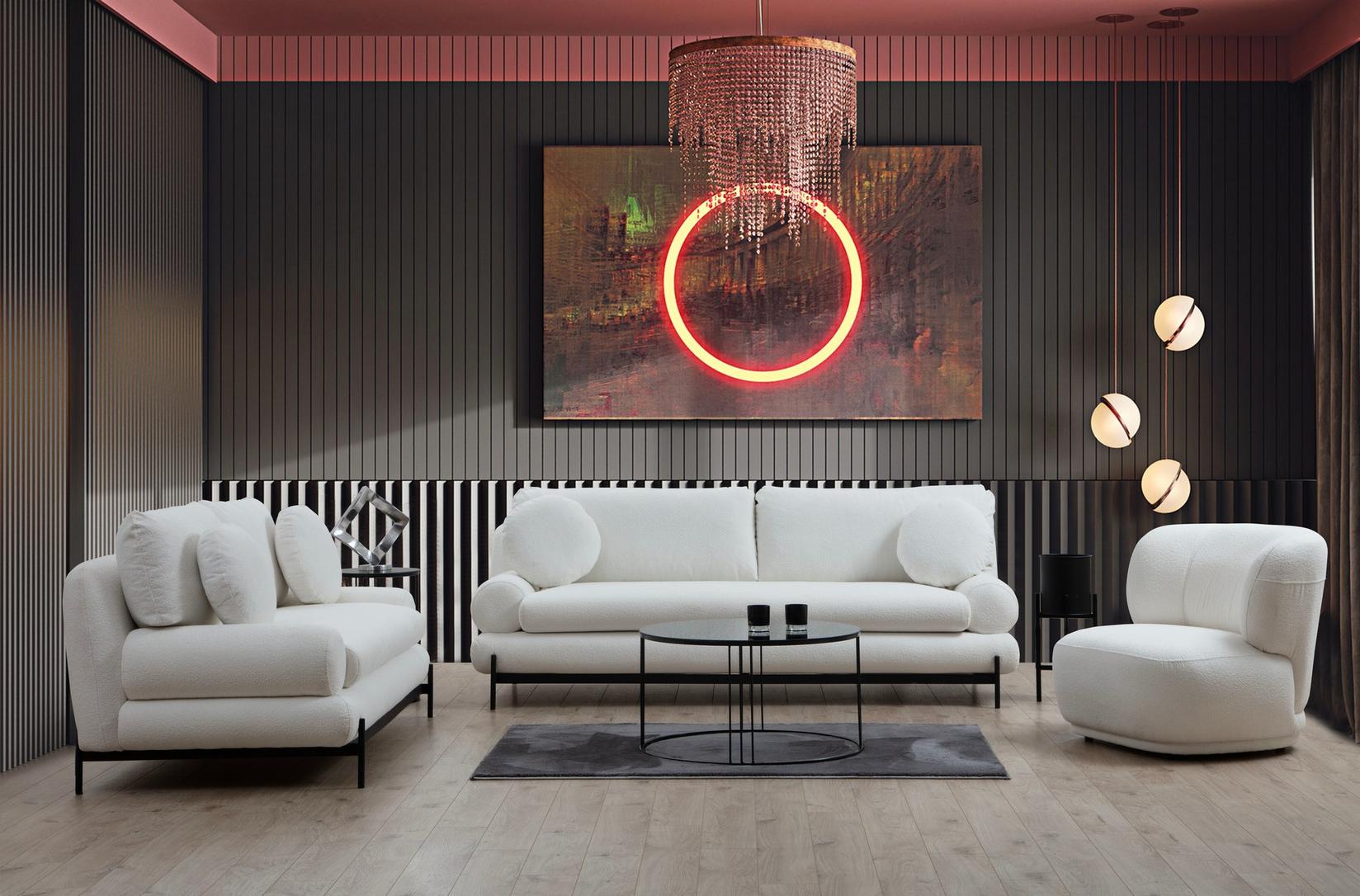 Atelier del Sofa Trosed Livorno 230x85x92cm Bijeli