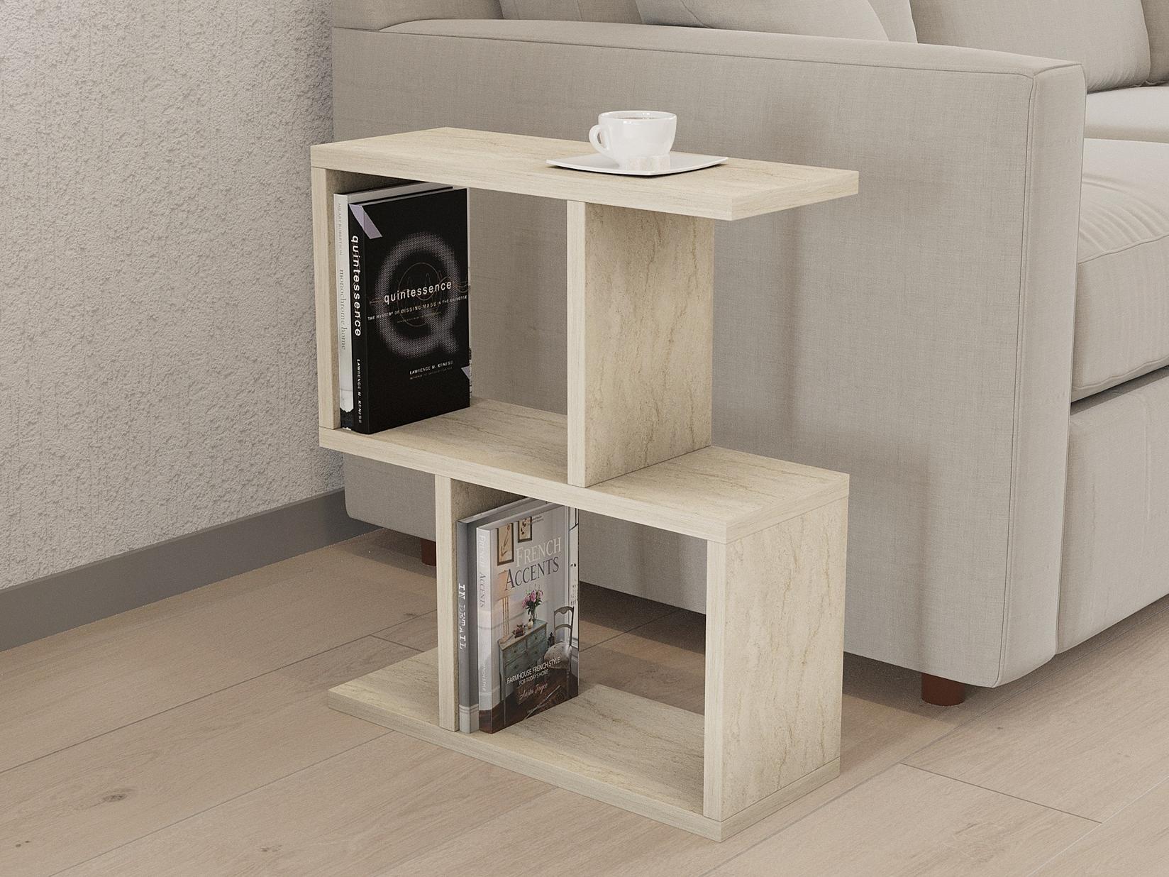 Hanah home Klub sto Zet 45x51,4x17cm Bež