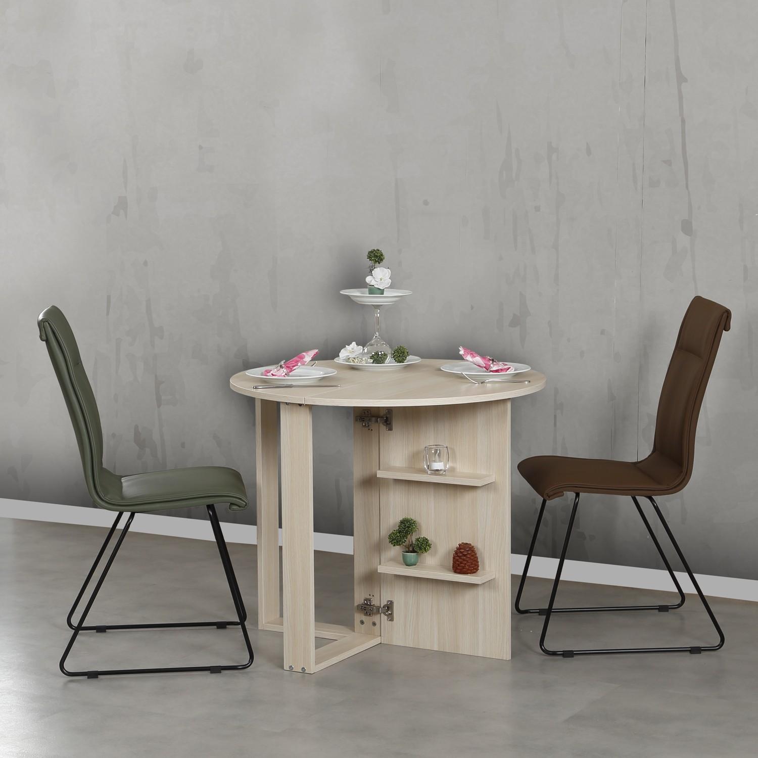 Hanah Home Sklopivi sto Middle 90x77x45cm Hrast