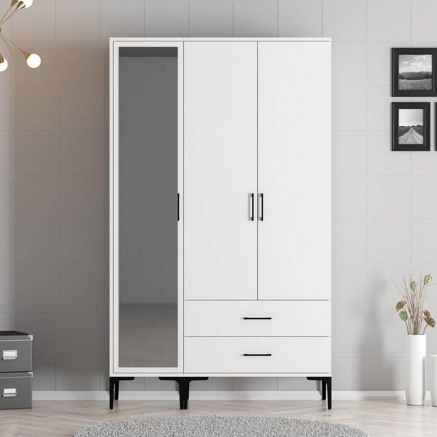Hanah home Ormar Kumsal RT 120x47,5x201cm Bijeli