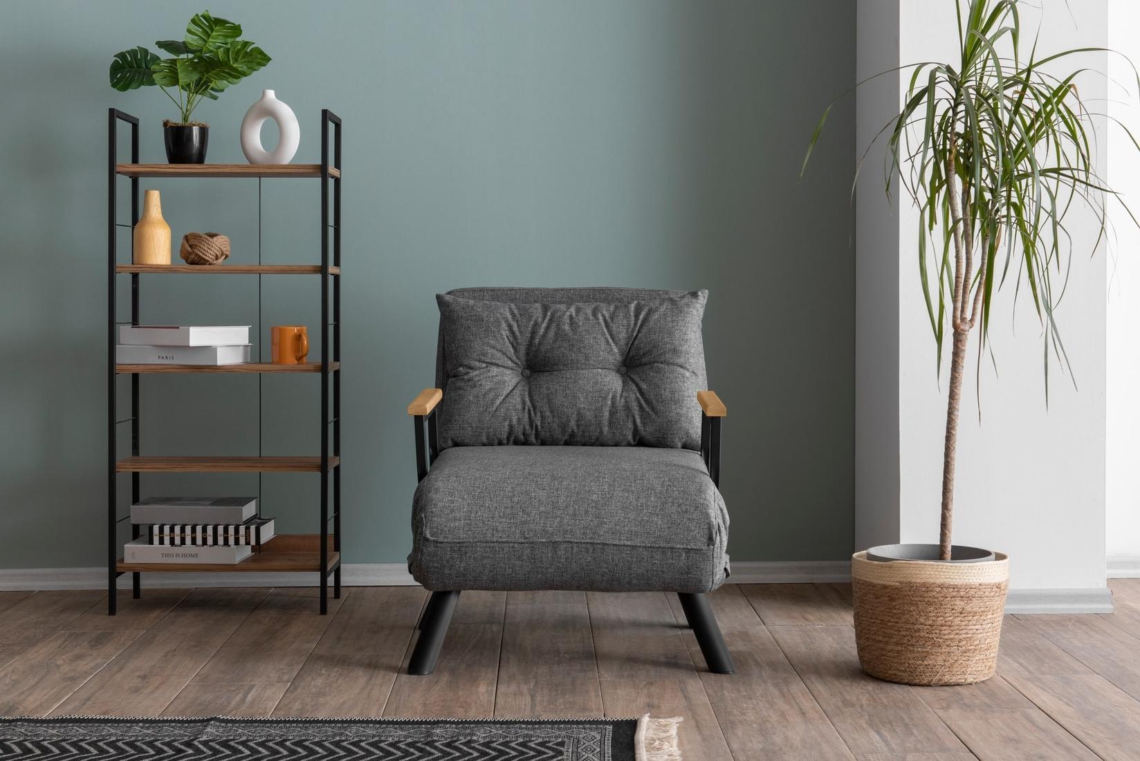 Atelier del Sofa Fotelja Sando 175x60​cm Svetlosiva