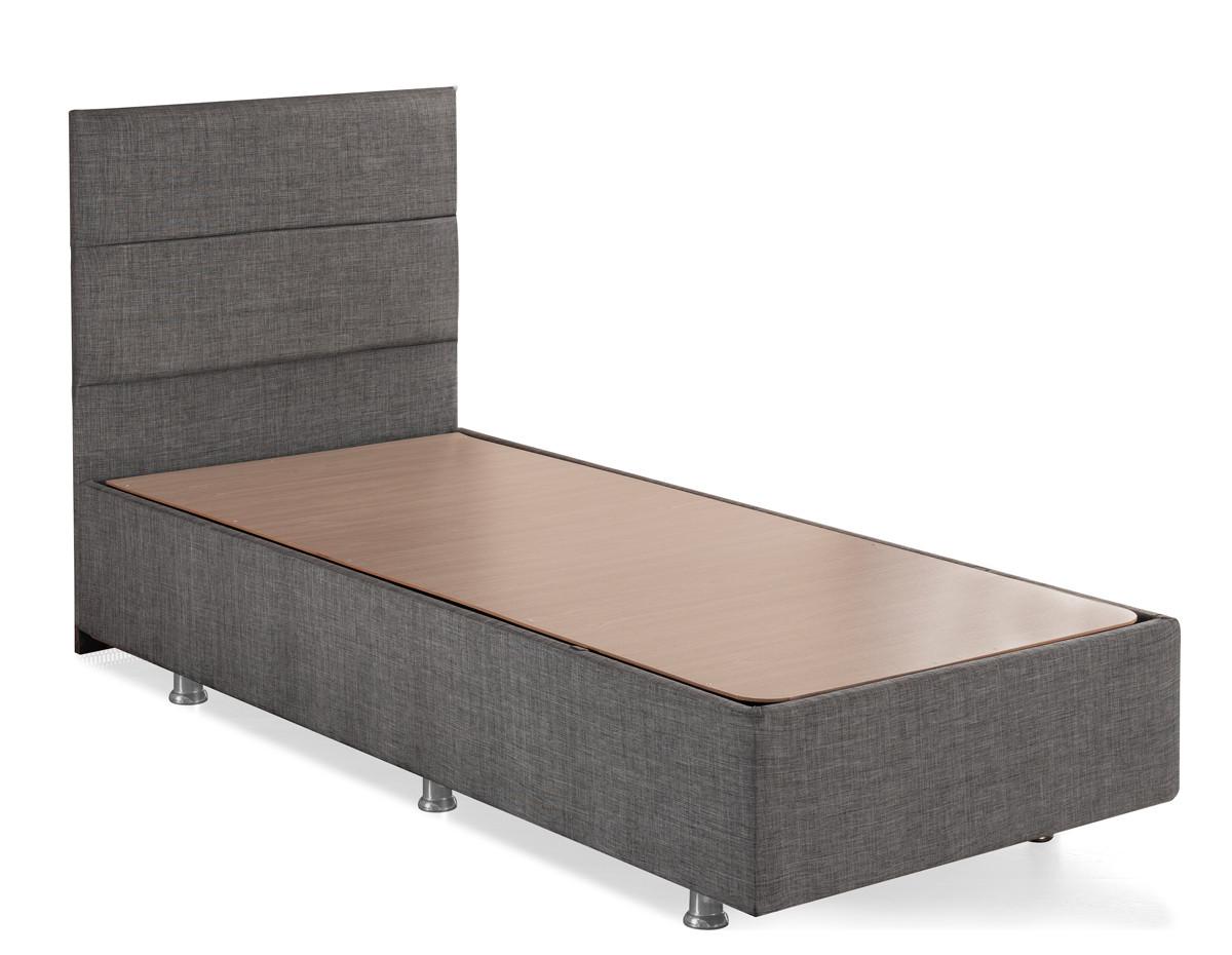 Hanah home Krevet Silver 100x38x200cm Crni