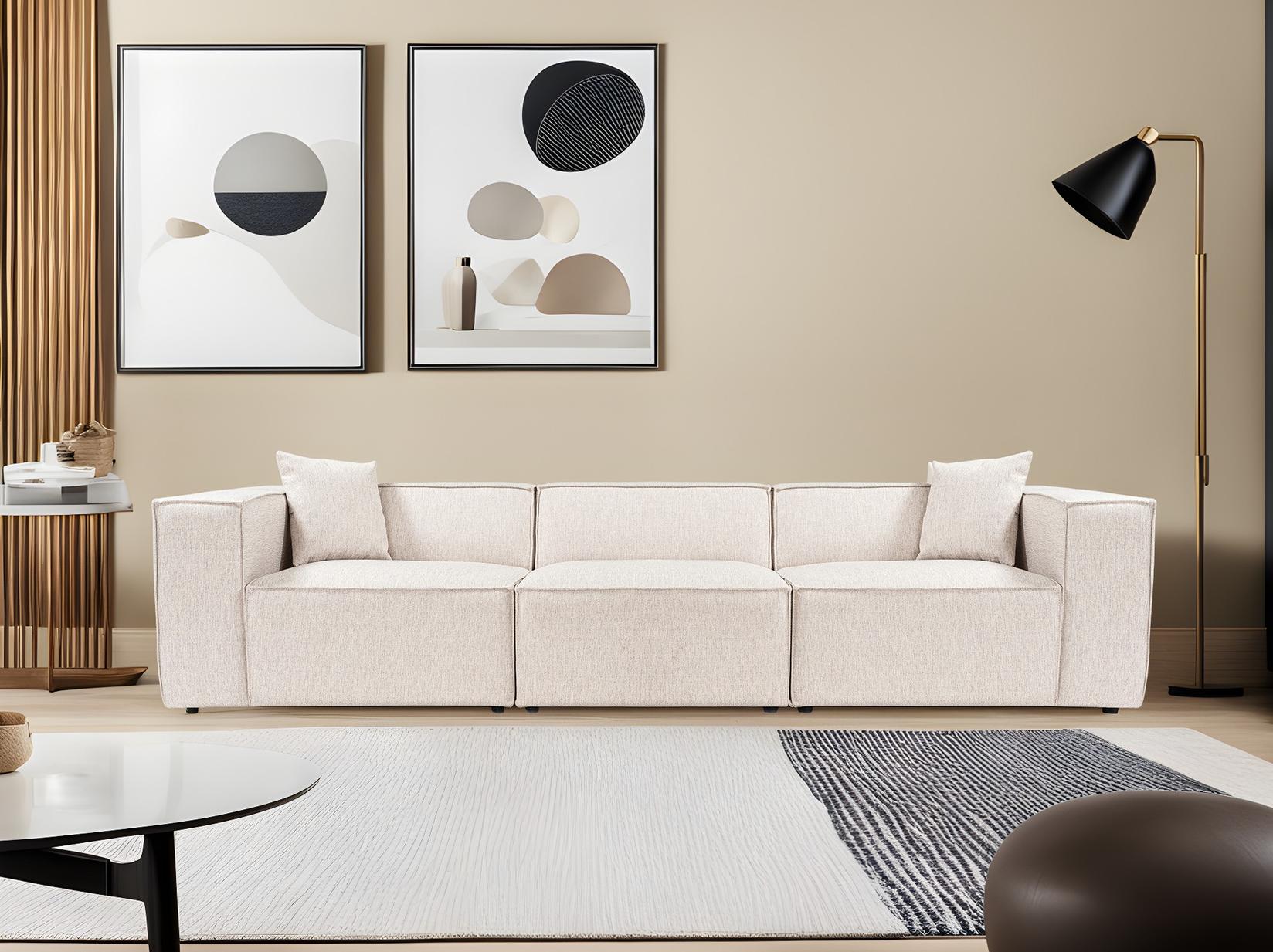 Atelier del Sofa Trosed Lora 108x65x303cm Svetlobraon