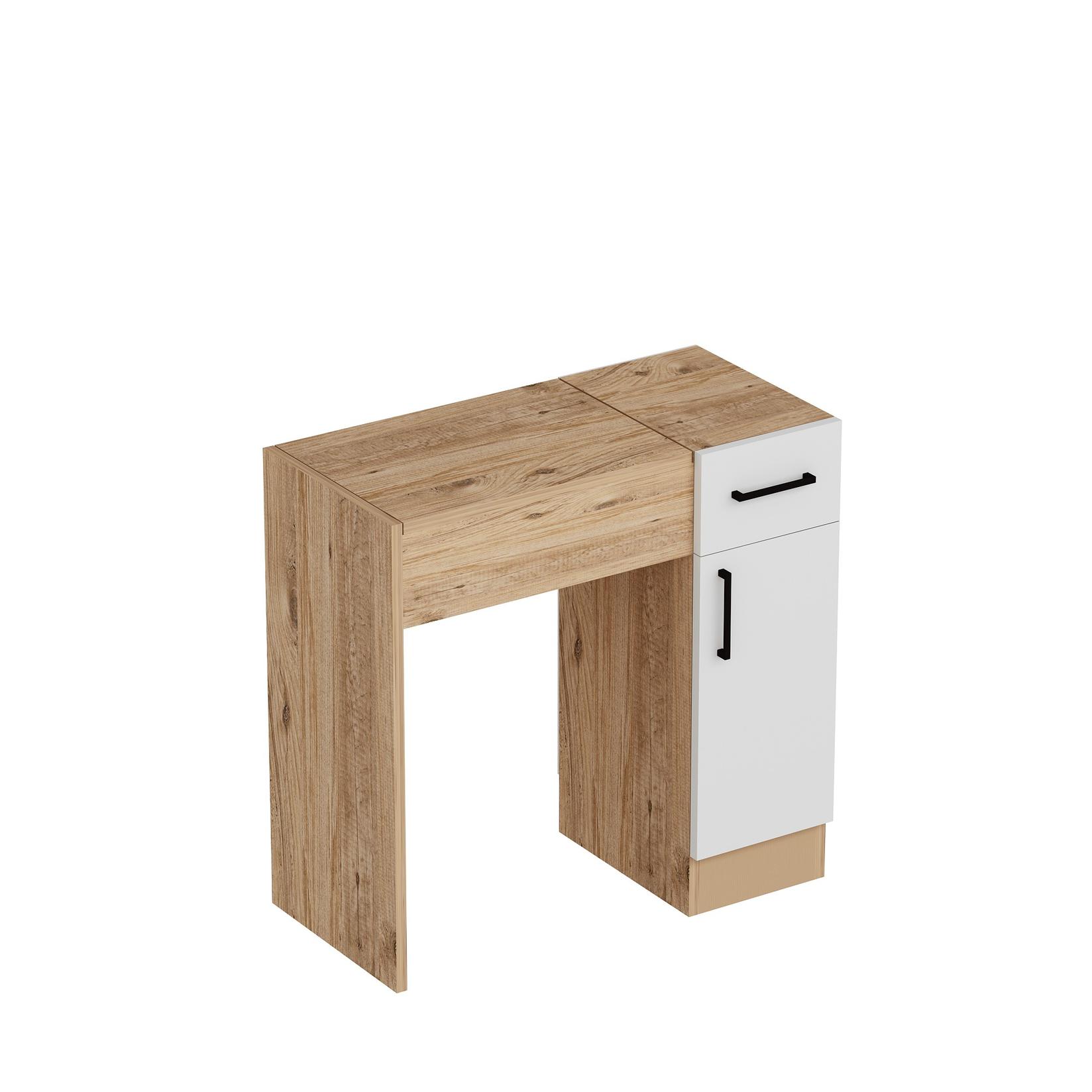 Hanah Home Sto za šminkanje 108x77x37,3cm Bež-Bijeli