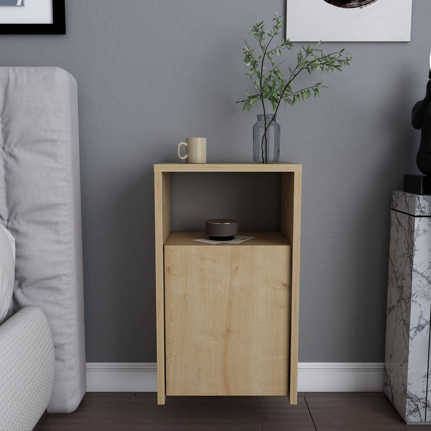 Hanah Home Noćni ormarić Carlin 36x61,4x25,3cm Hrast