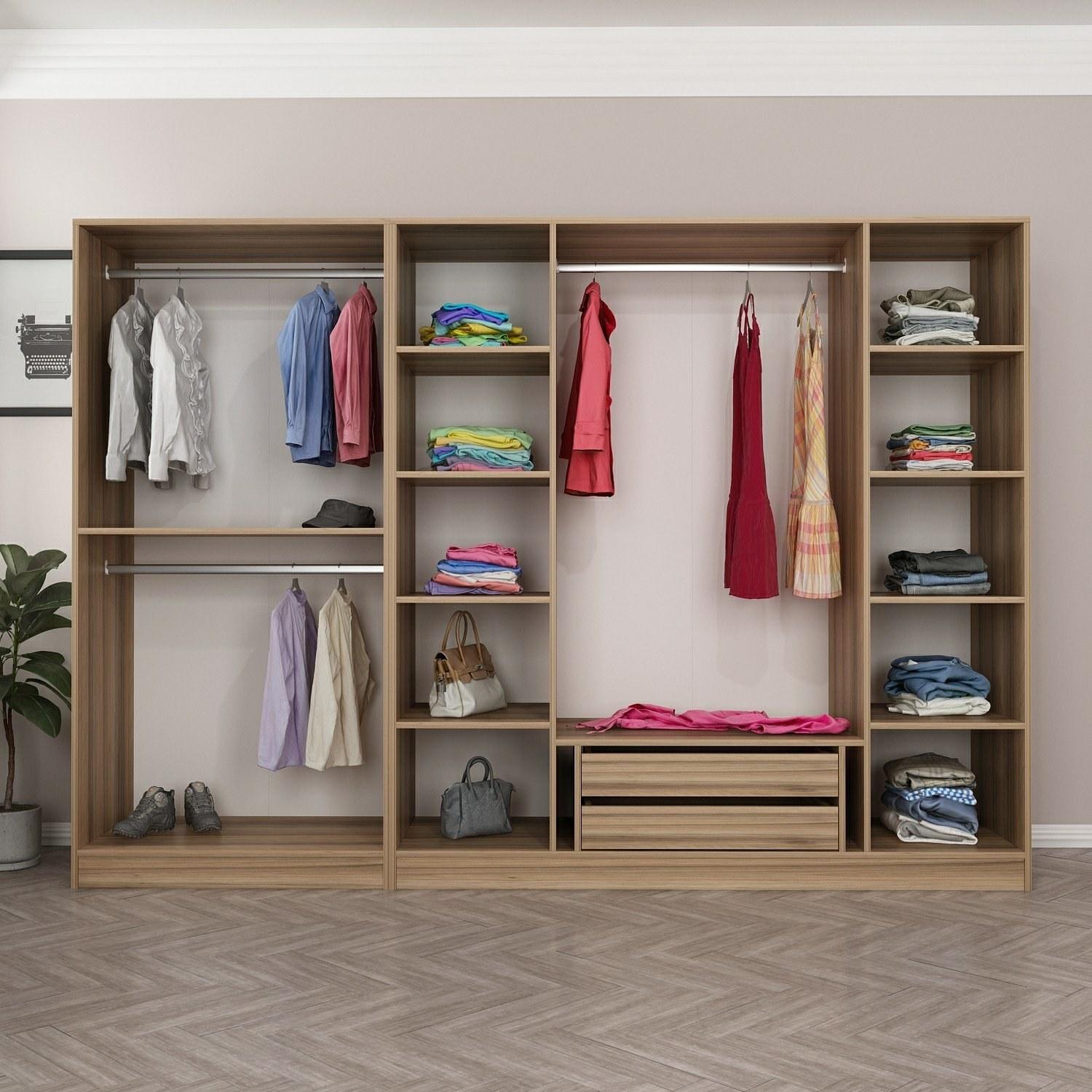 Hanah home Ormar Kale 270x190x52cm Bež