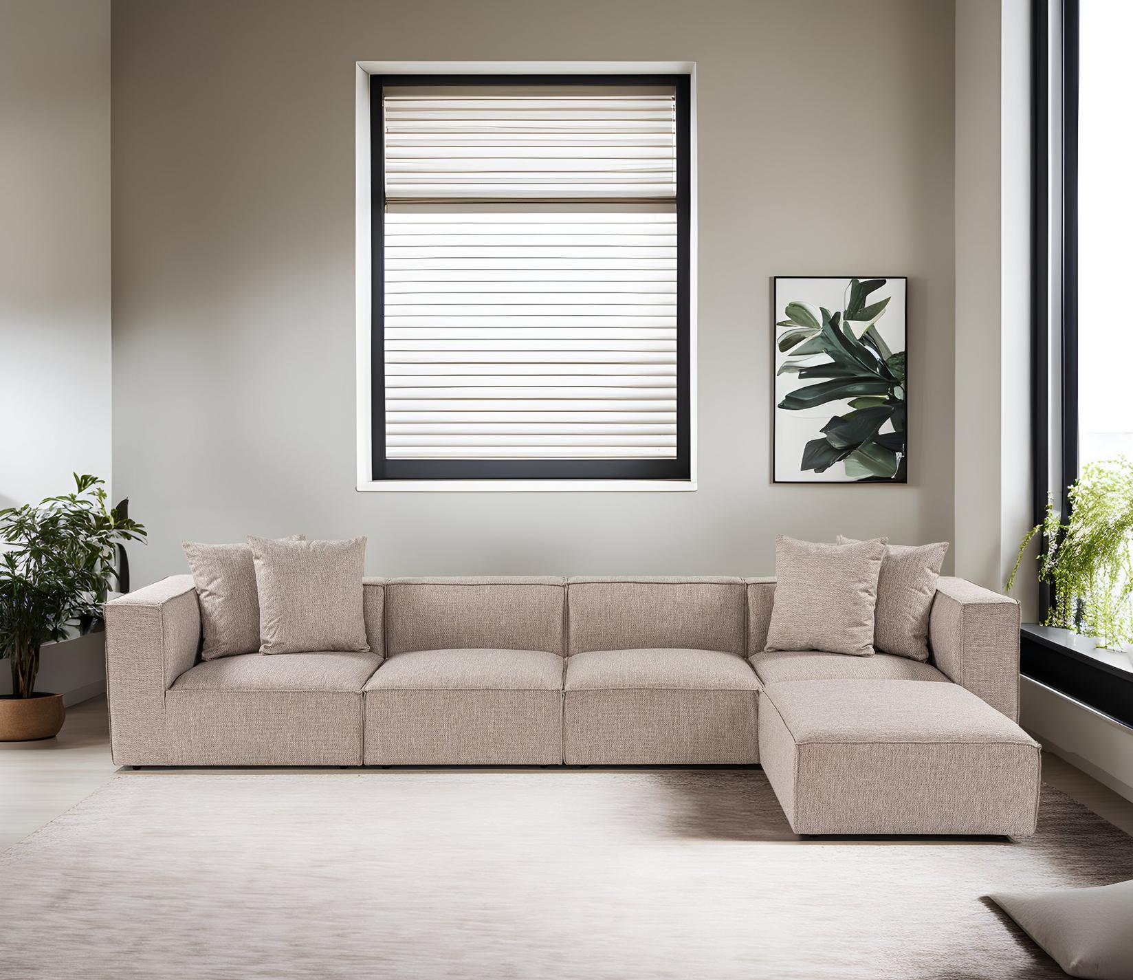 Atelier del Sofa Ugaona garnitura Sora Bež