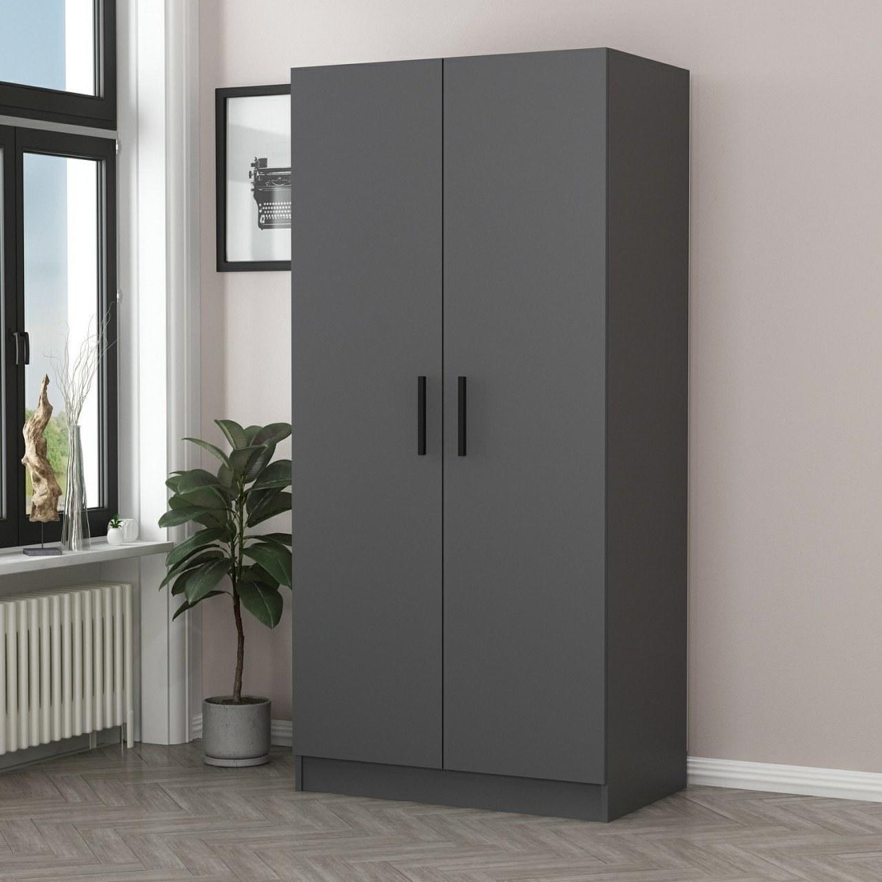Hanah home Ormar Kale Anthracite 90x210x52cm Antracit